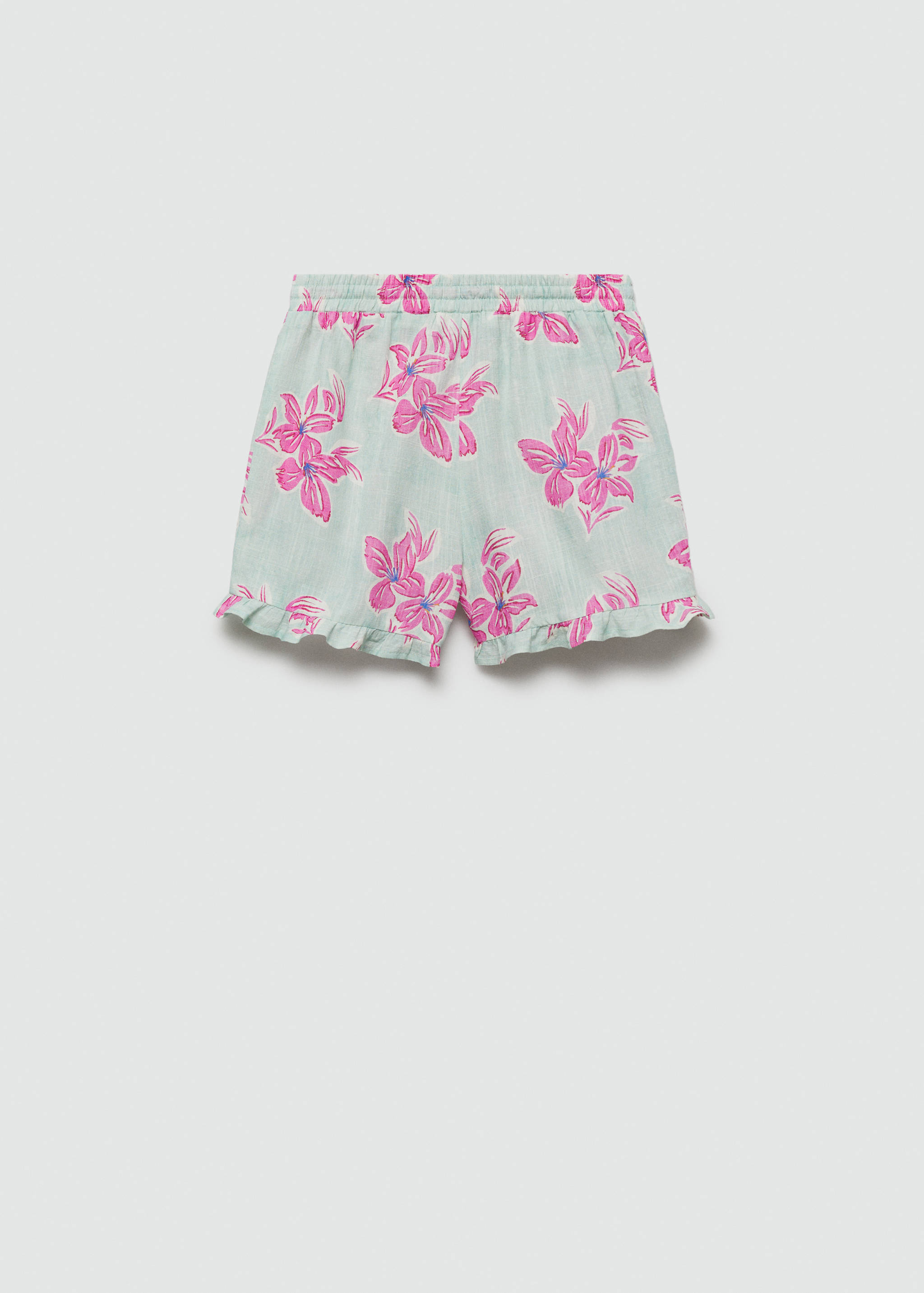 Floral cotton shorts - Reverse of the article