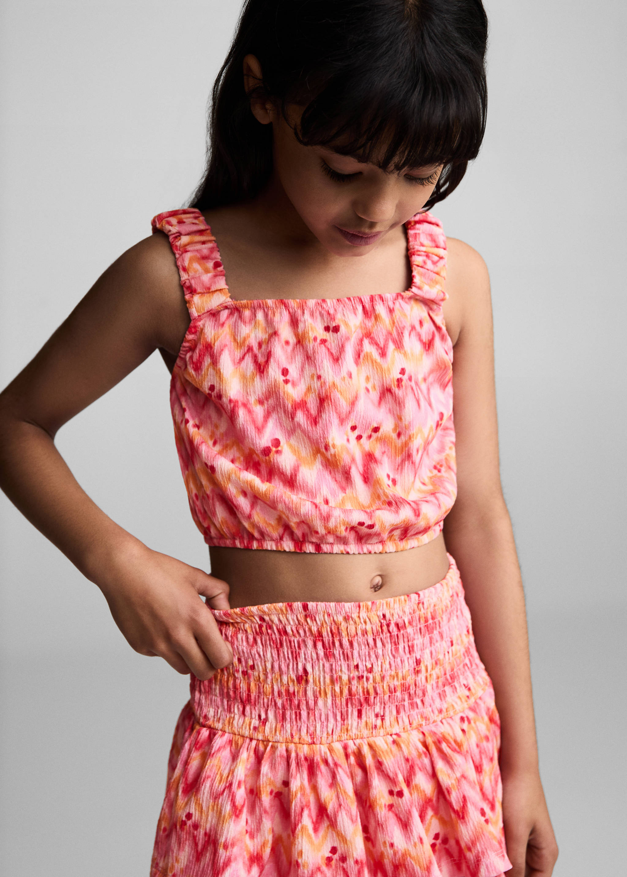 荷叶边百褶裙 - null