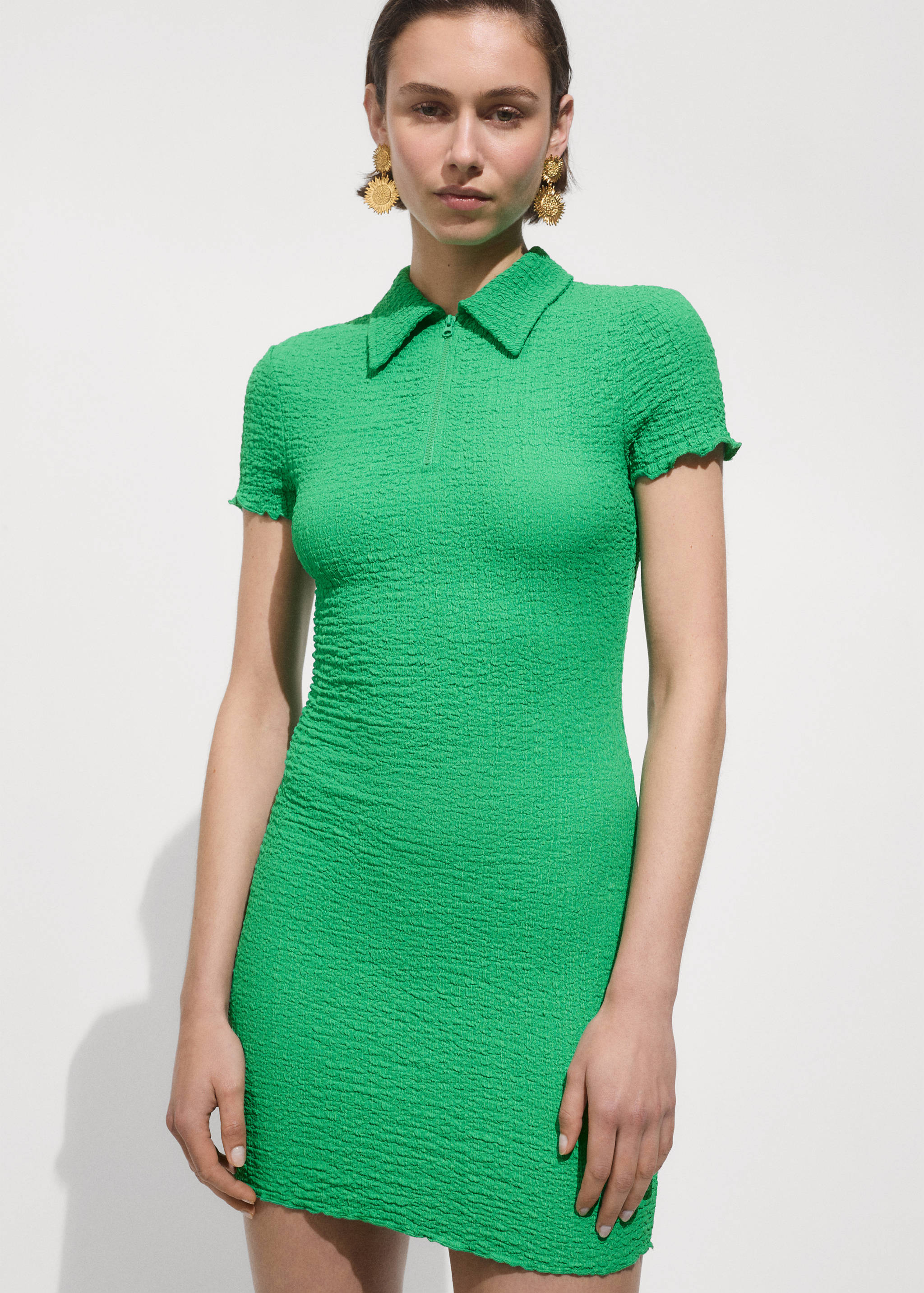 Vestit coll polo textura - Pla mig