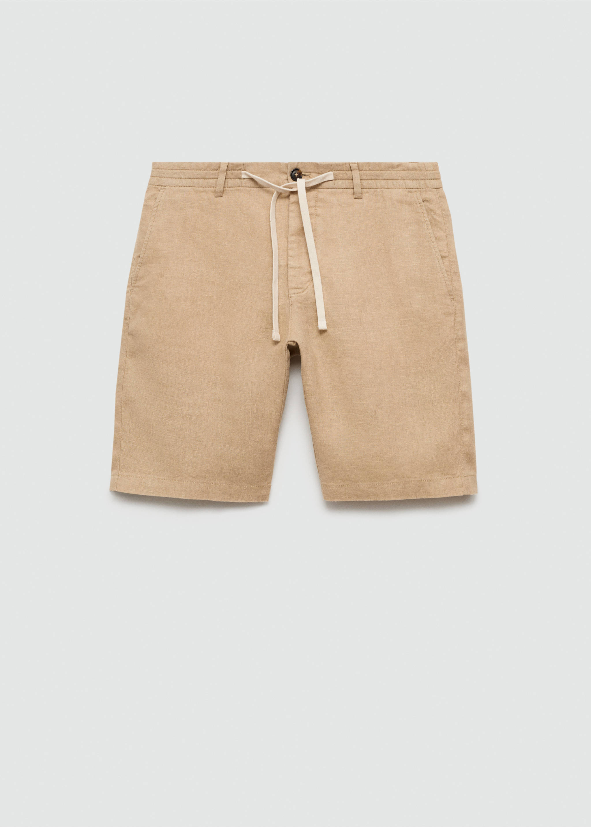 Bermudas 100% lino cordón - Artículo sin modelo, Beige. Ref: 77090561-00.