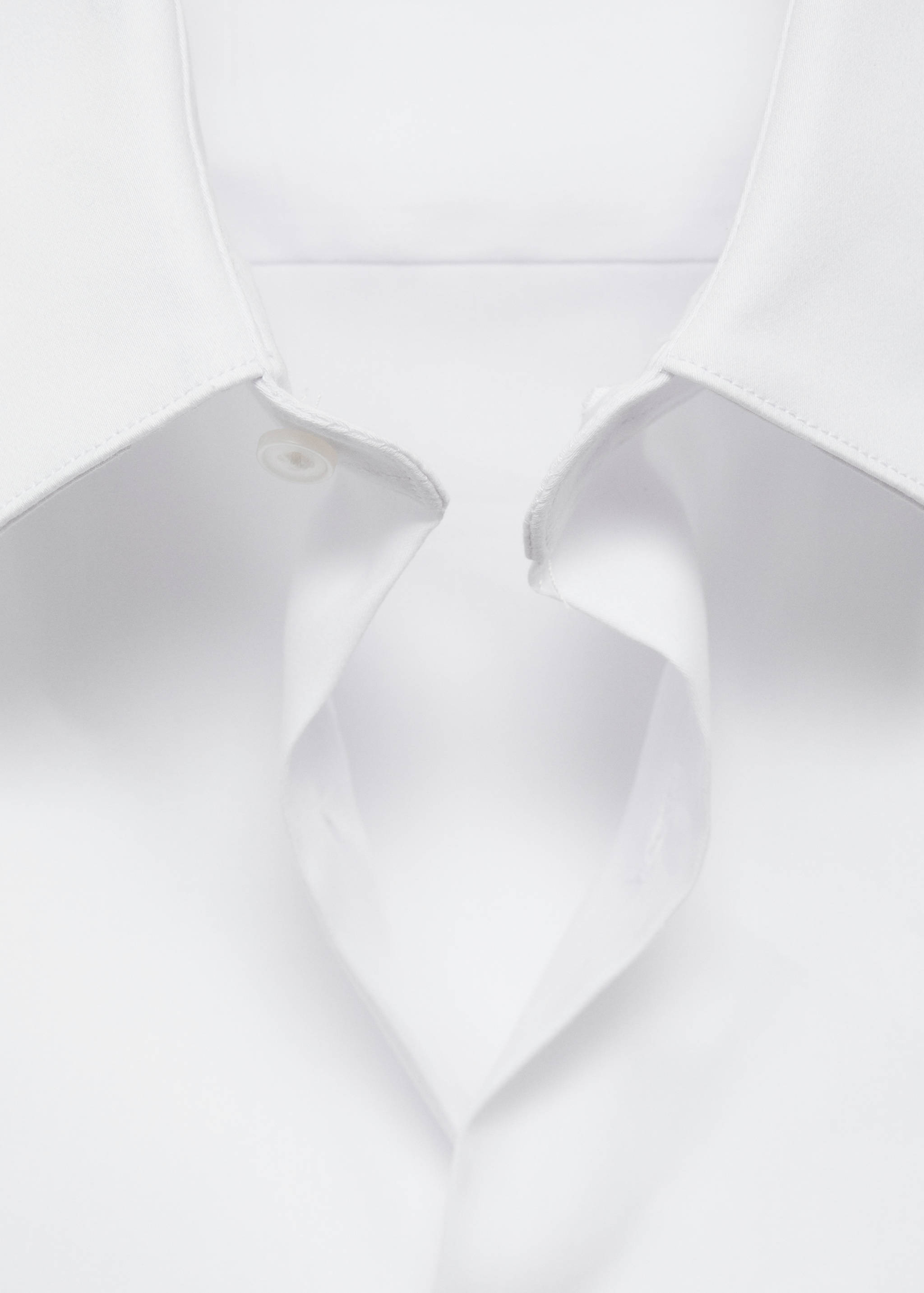 Super slim-fit poplin suit shirt - Reverse of the article