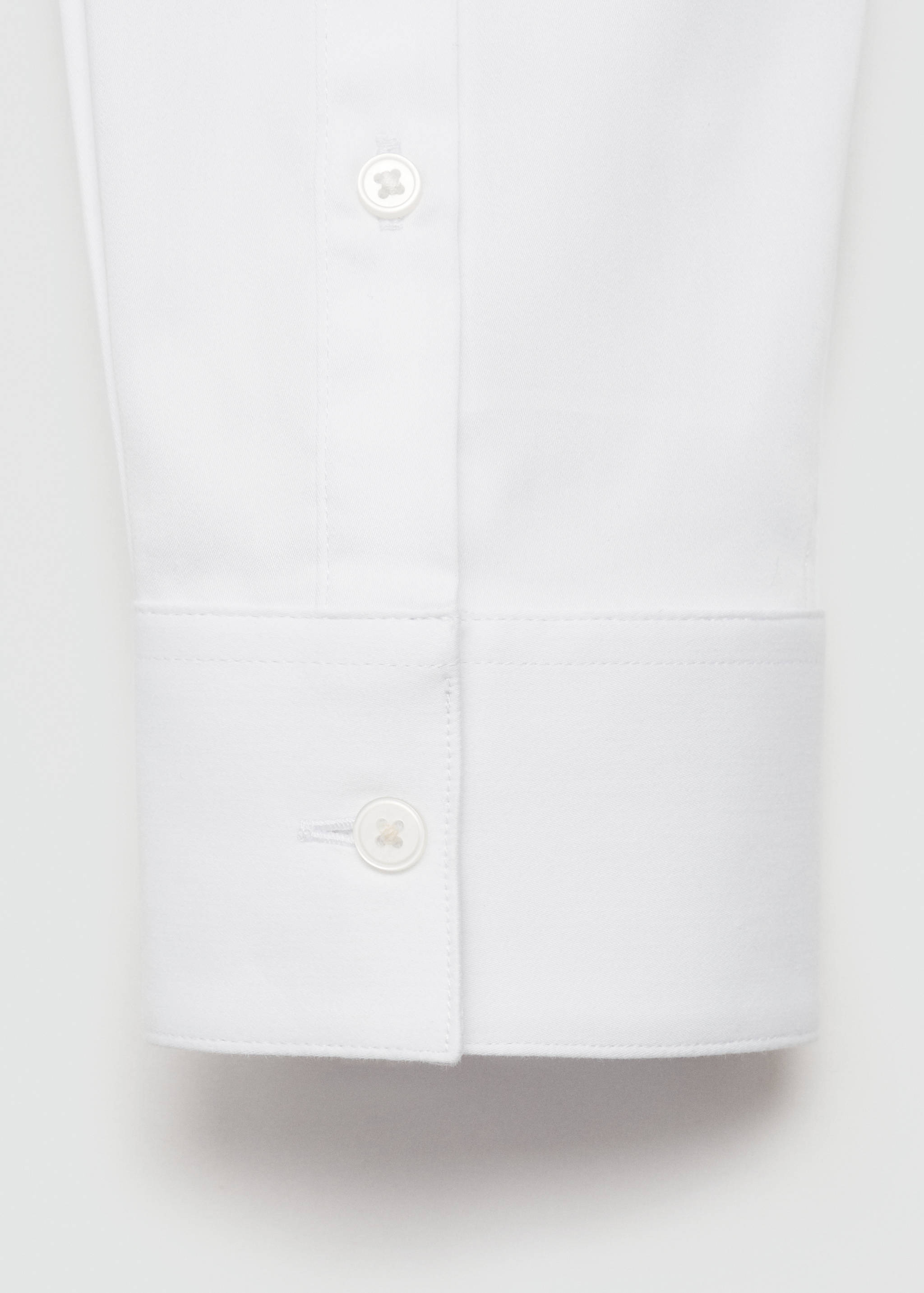 Super slim-fit poplin suit shirt - Details of the article 0