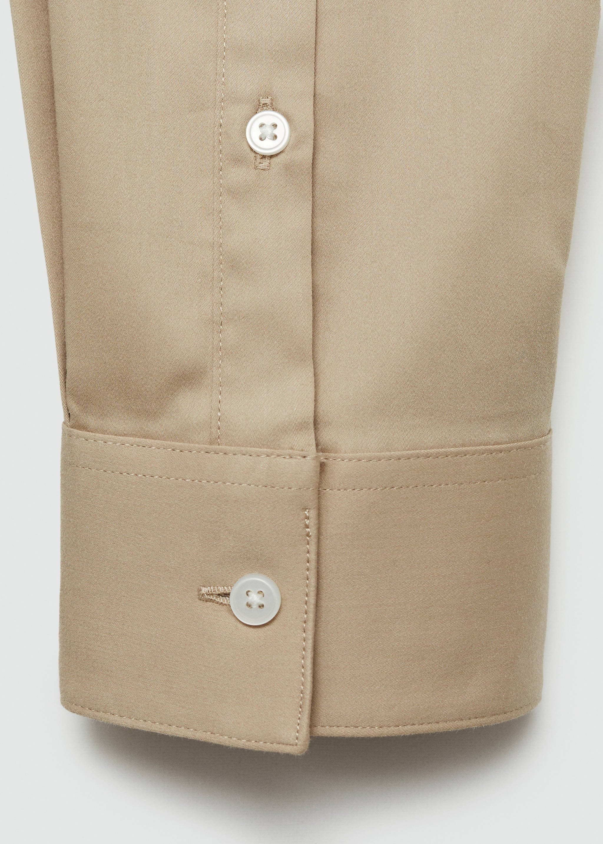 Super slim-fit poplin suit shirt - Details of the article 0