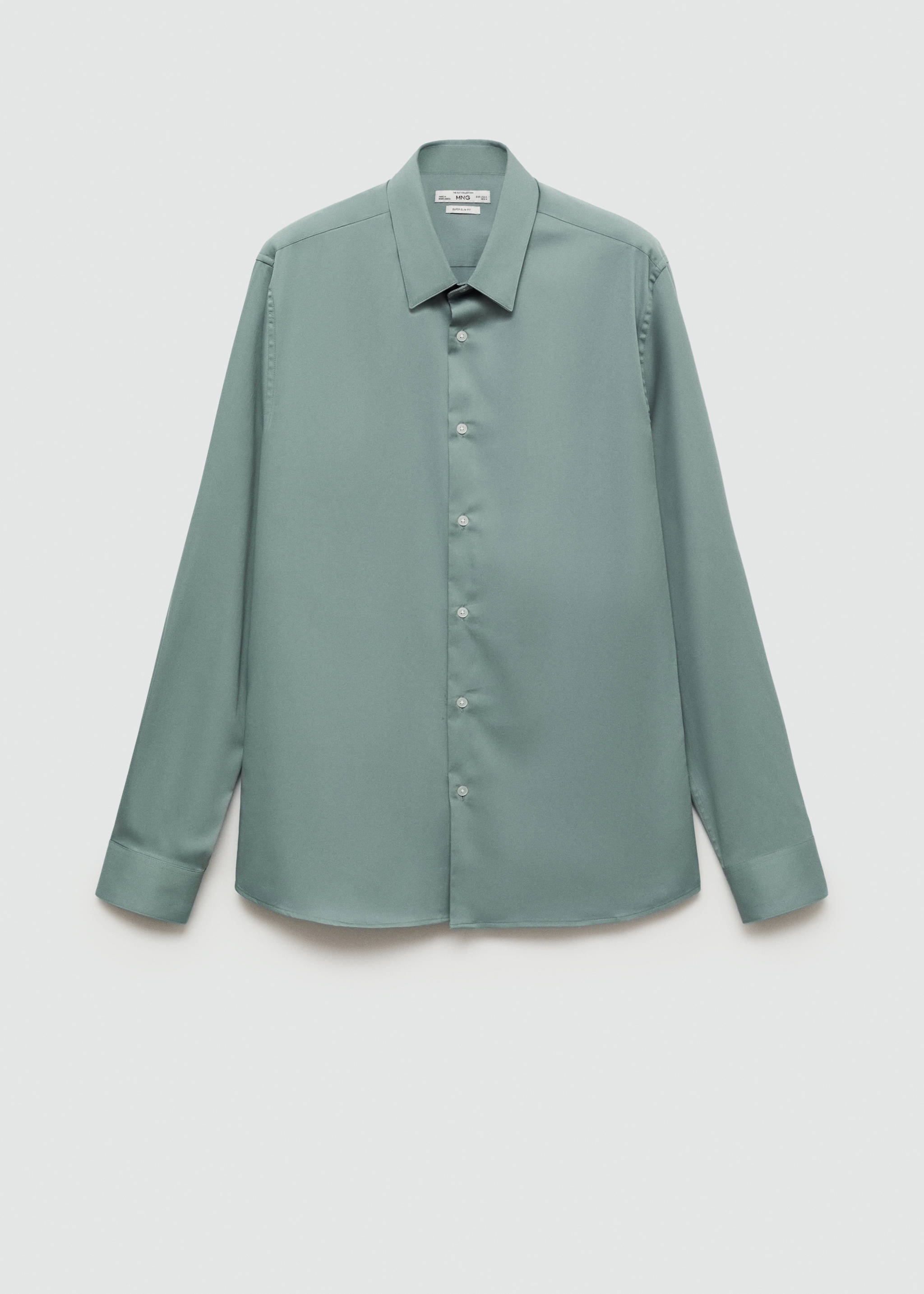 Super slim-fit poplin suit shirt - Article without model