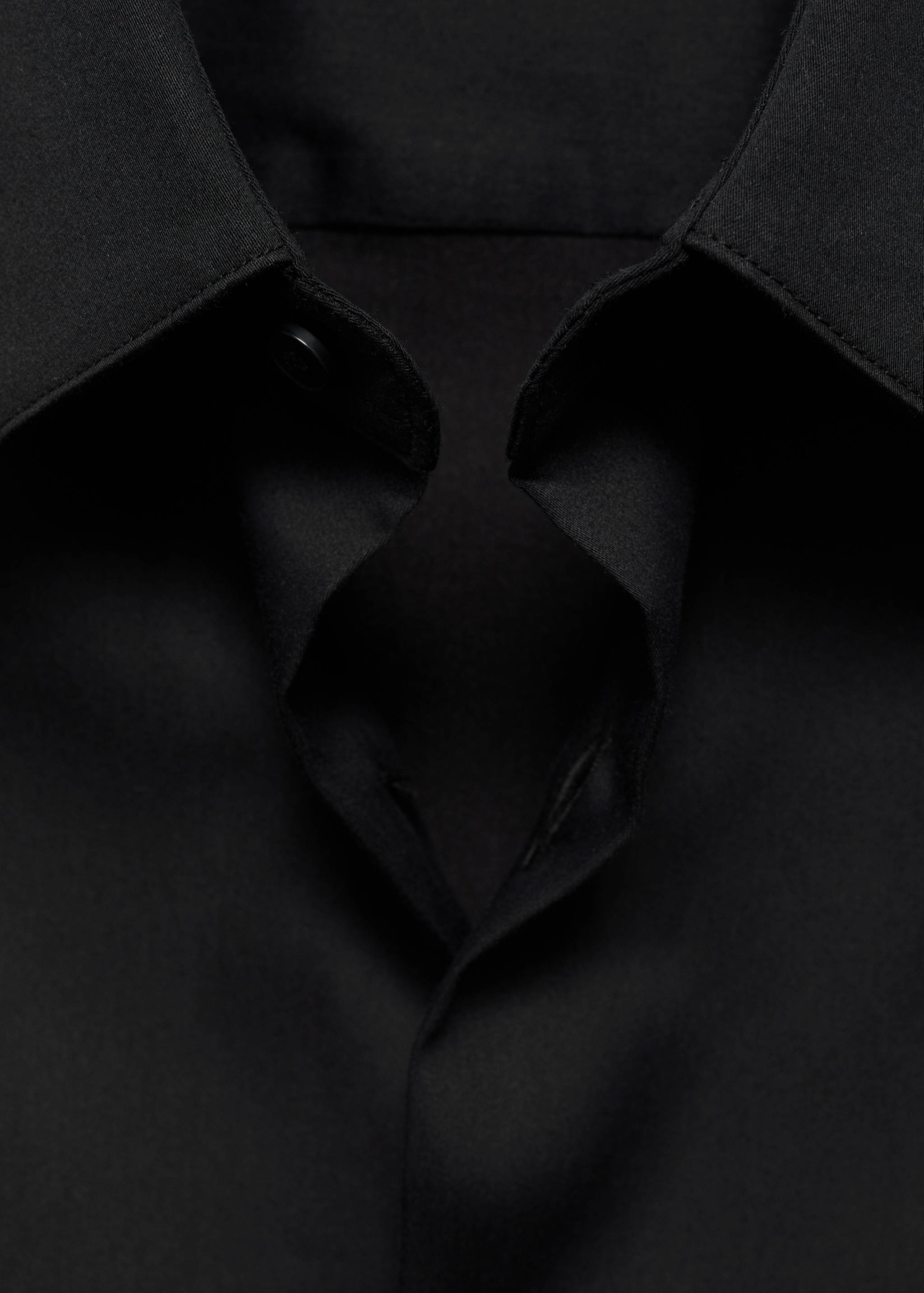 Super slim-fit poplin suit shirt - Reverse of the article