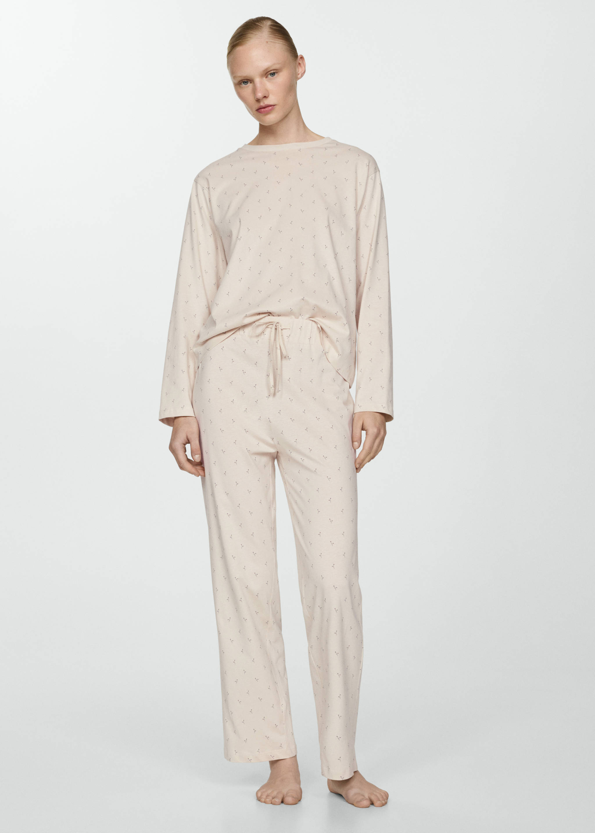 Pyjama deux pièces coton - Plan général