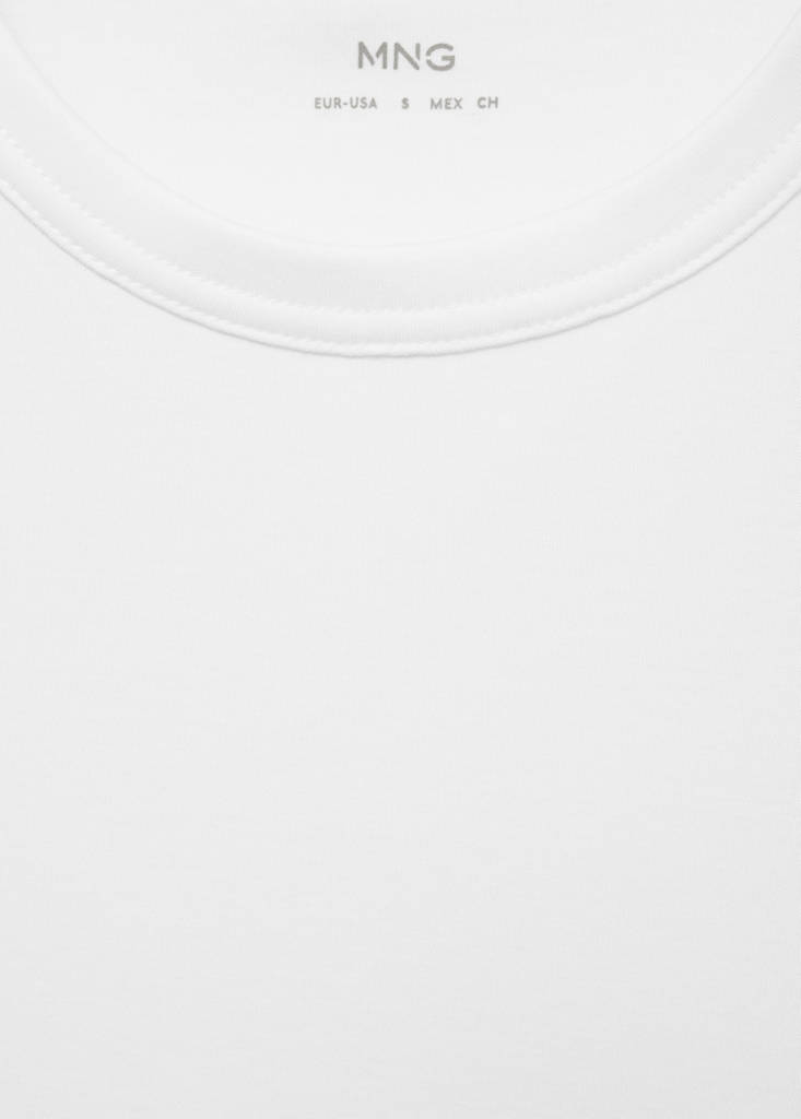 Short-sleeved cotton t-shirt — White