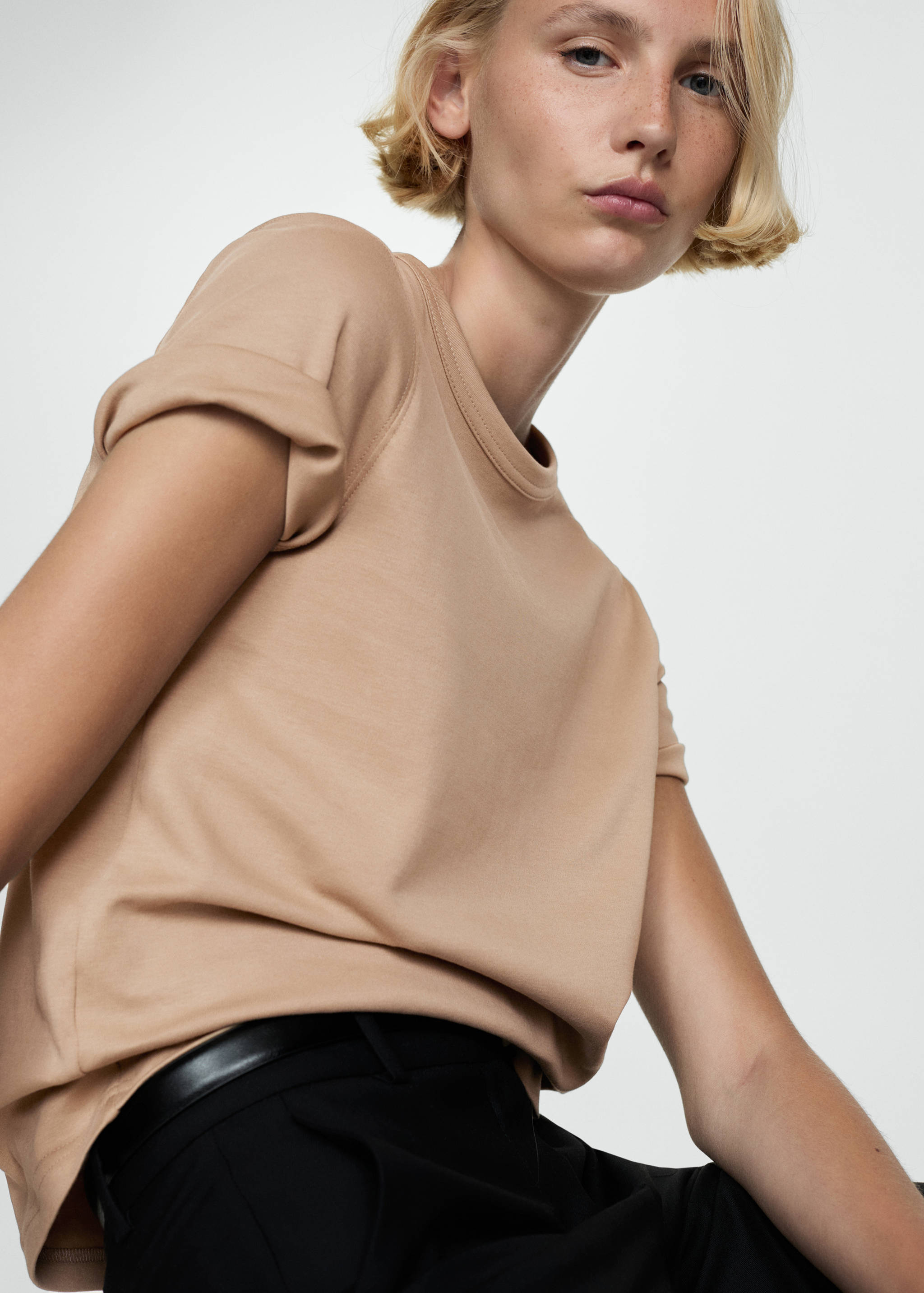 Camiseta algodón manga corta - Plano medio