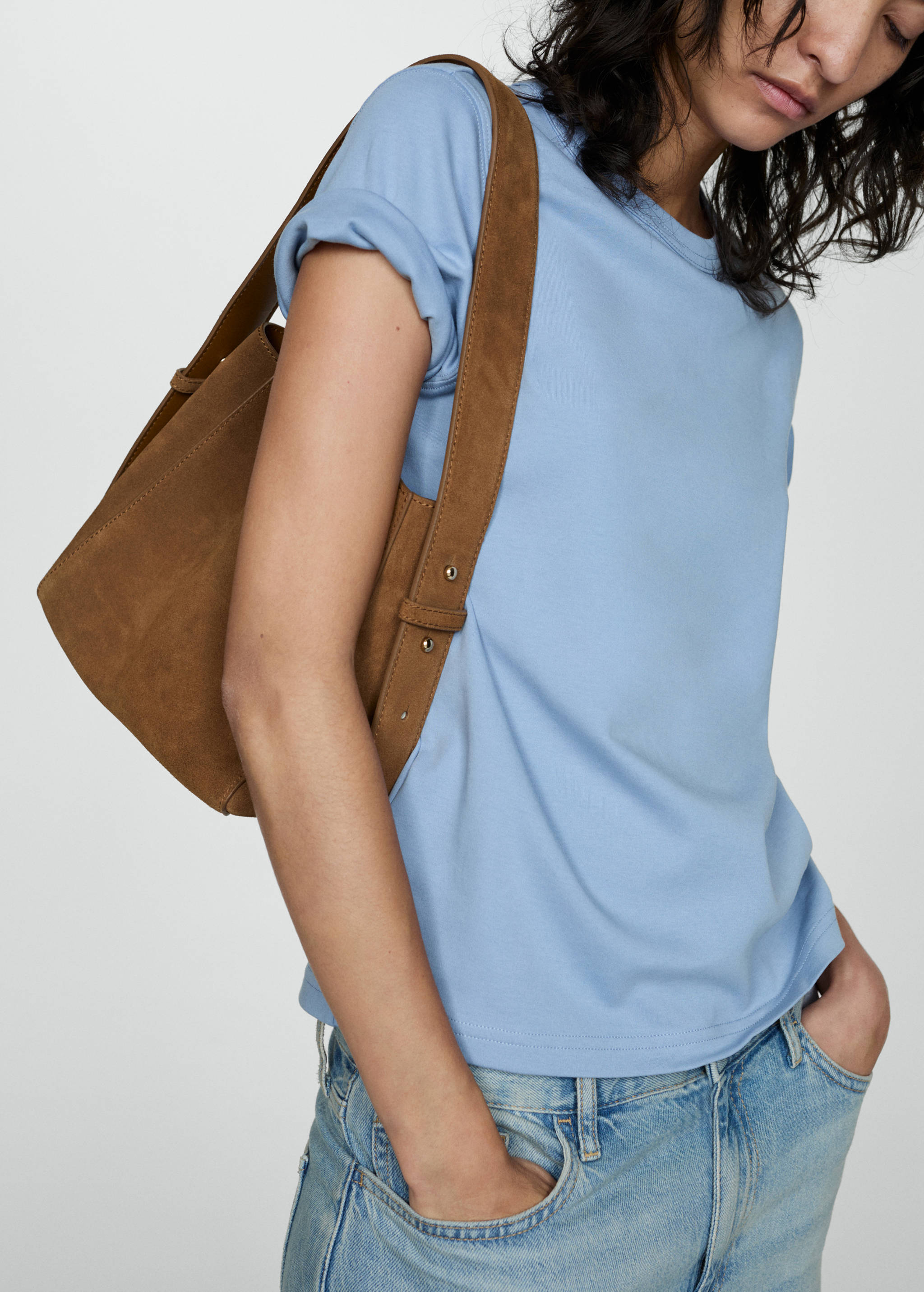 Camiseta algodón manga corta - Plano medio