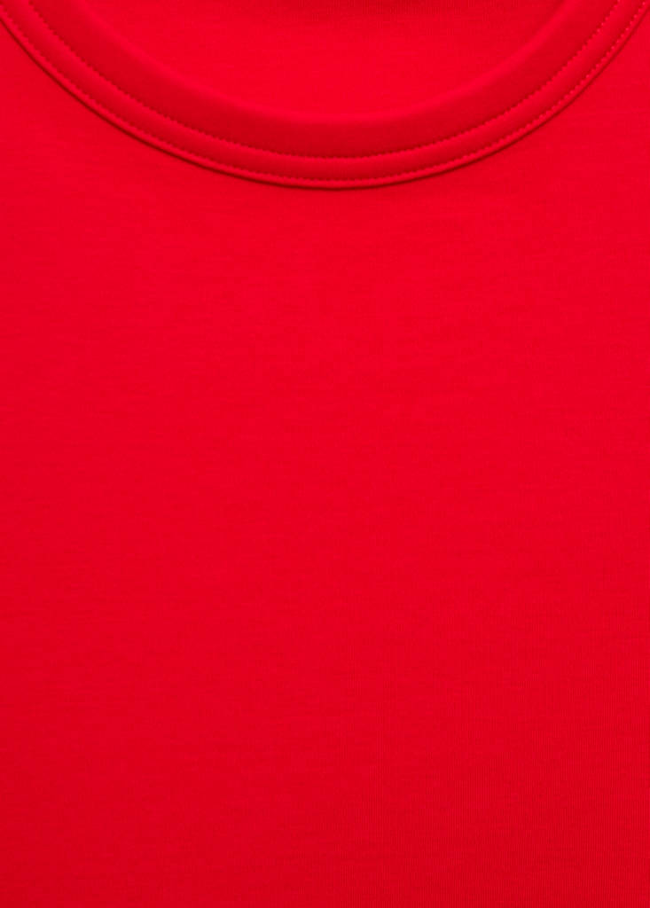 Short-sleeved cotton t-shirt — Red