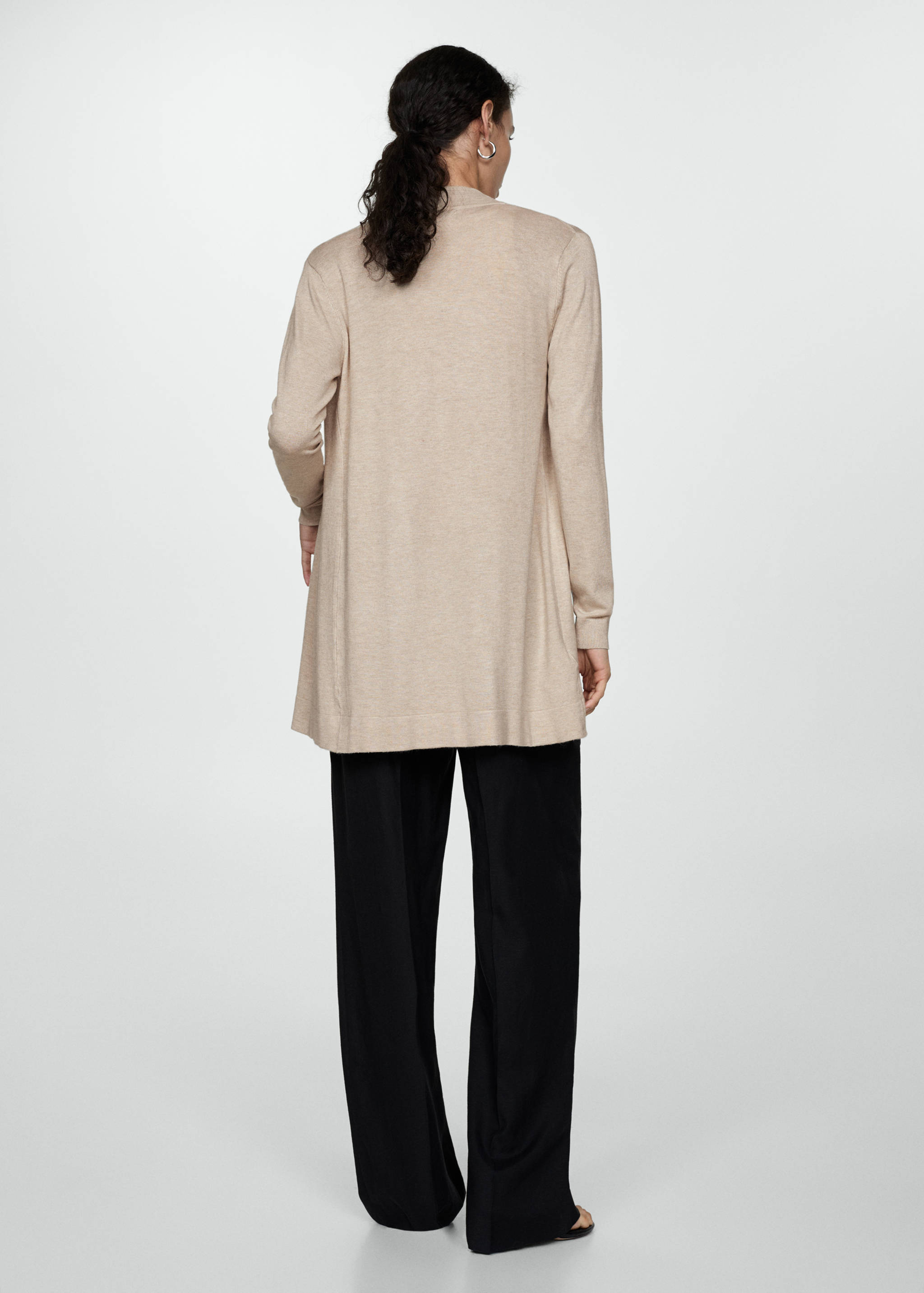 İnce triko hırka - Ürünün arkası