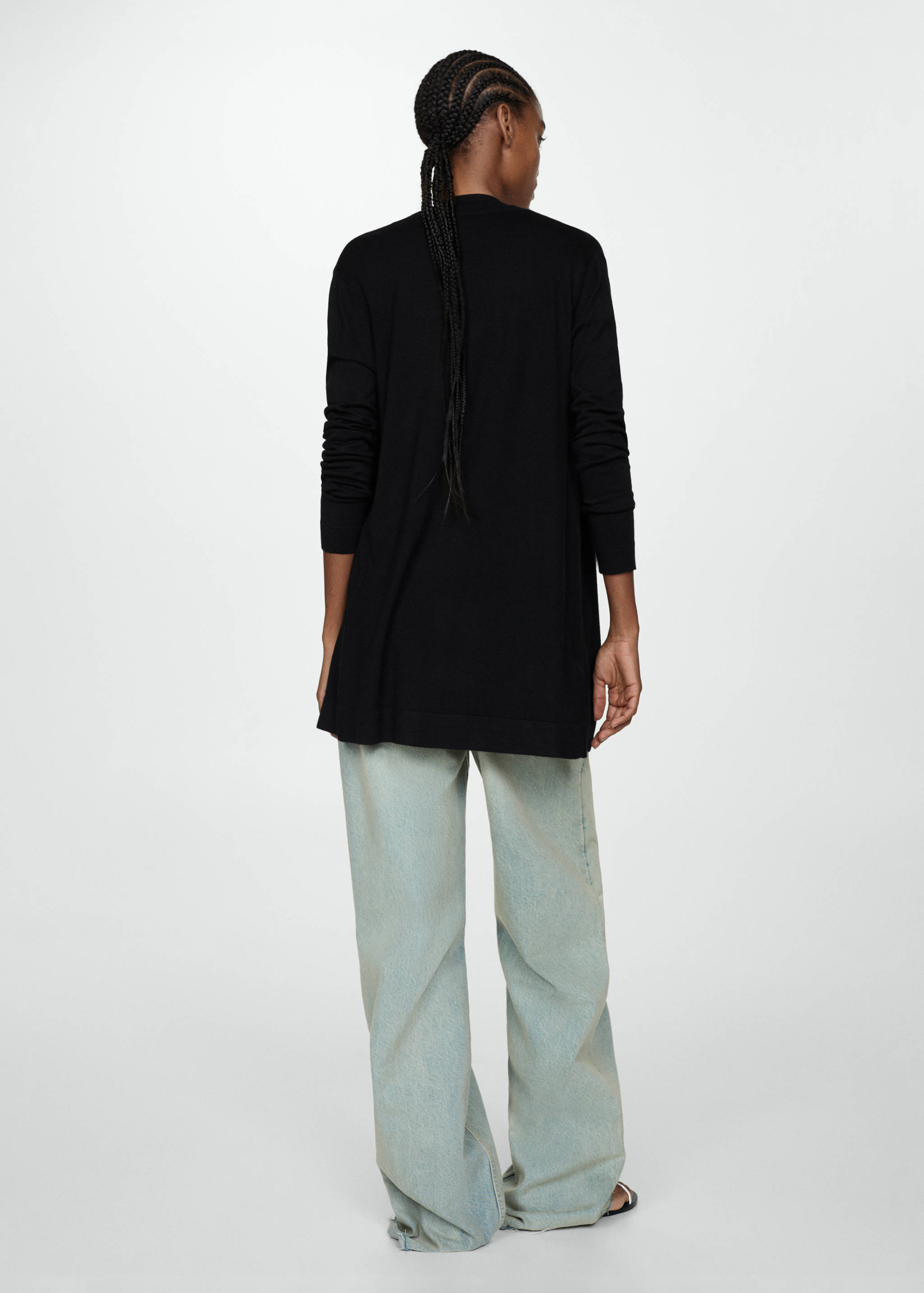 İnce triko hırka - Ürünün arkası