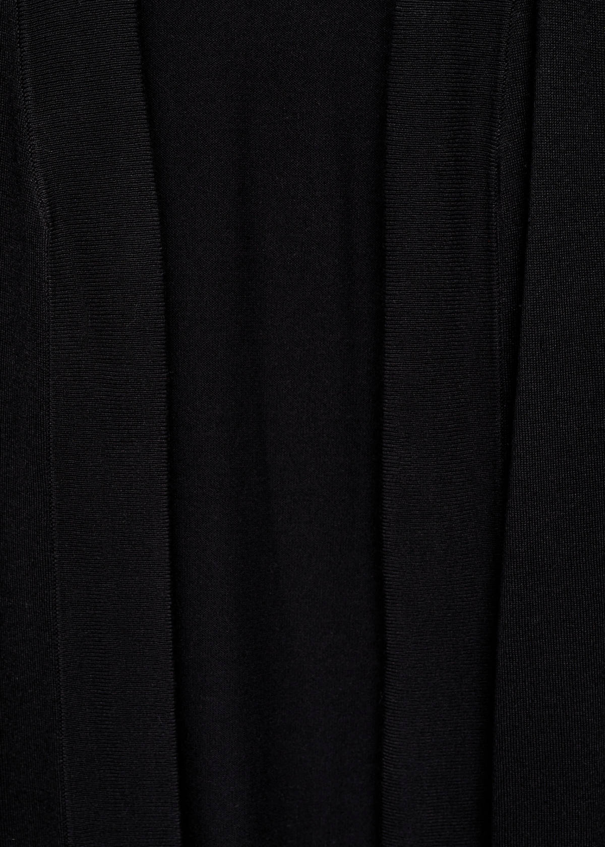 Fine-knit cardigan — Black