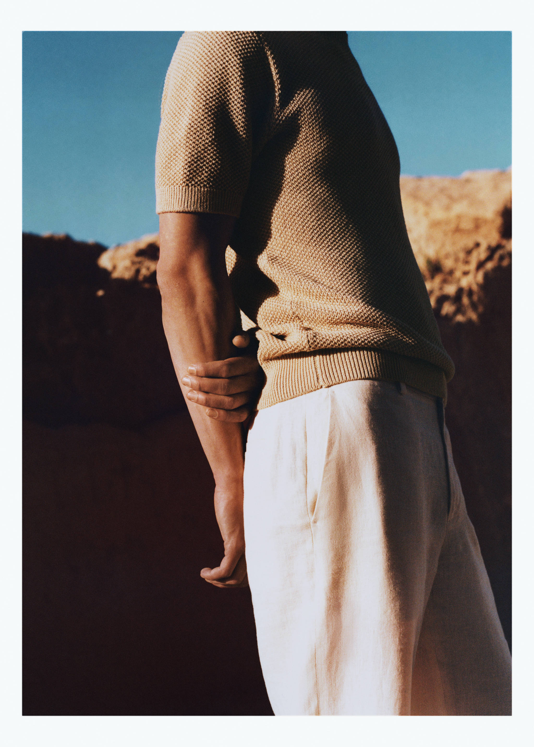 Gestructureerd katoenen gebreid T-shirt - Detail van het artikel 5