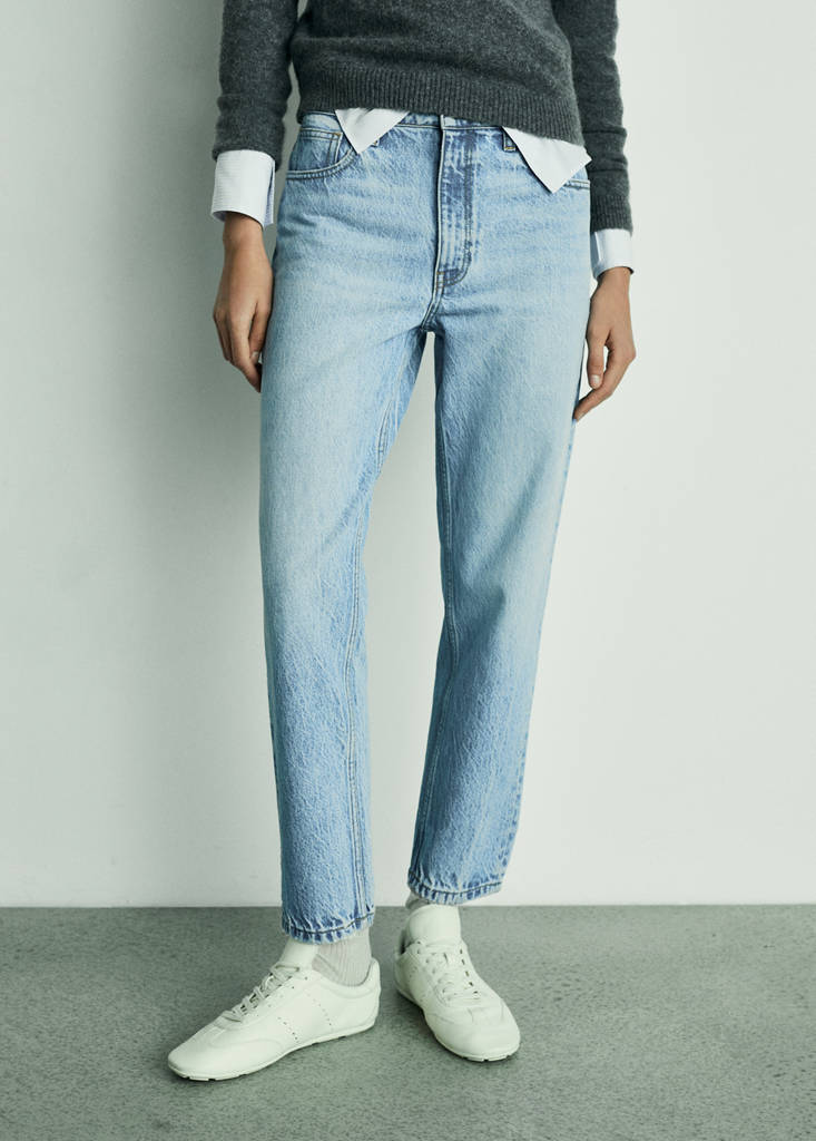 Mom2000 high-rise jeans — Medium Blue