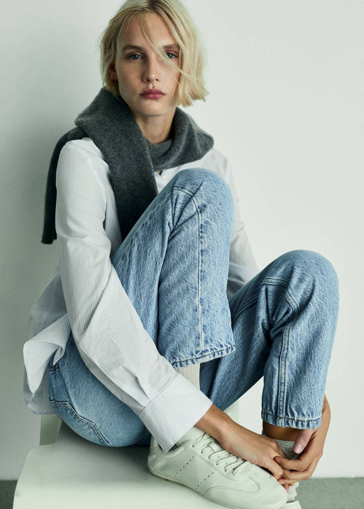 Mom2000 high-rise jeans — Medium Blue