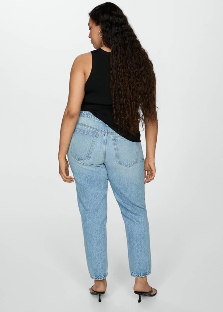 Mom2000 high-rise jeans — Medium Blue
