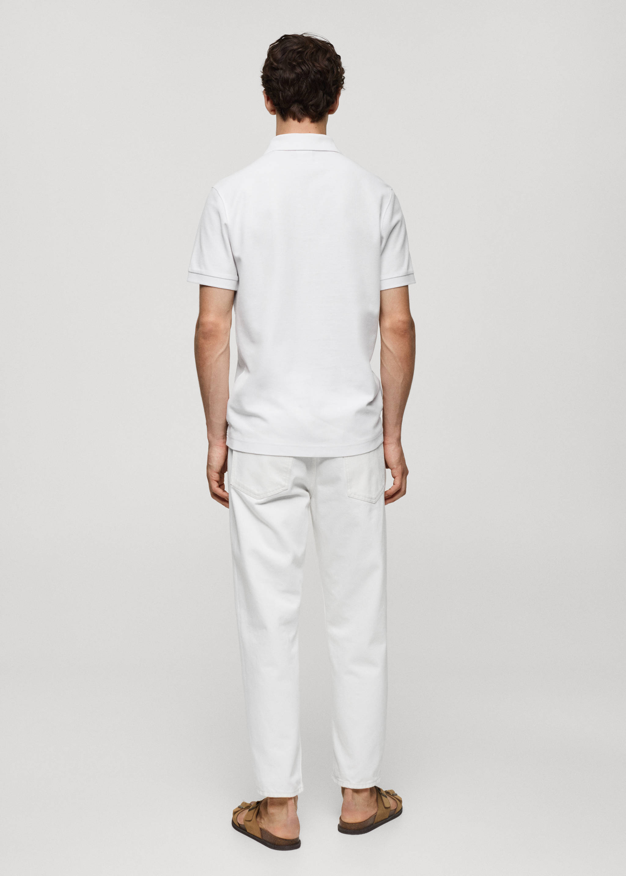 Polo 100 % piqué de coton - Verso de l’article