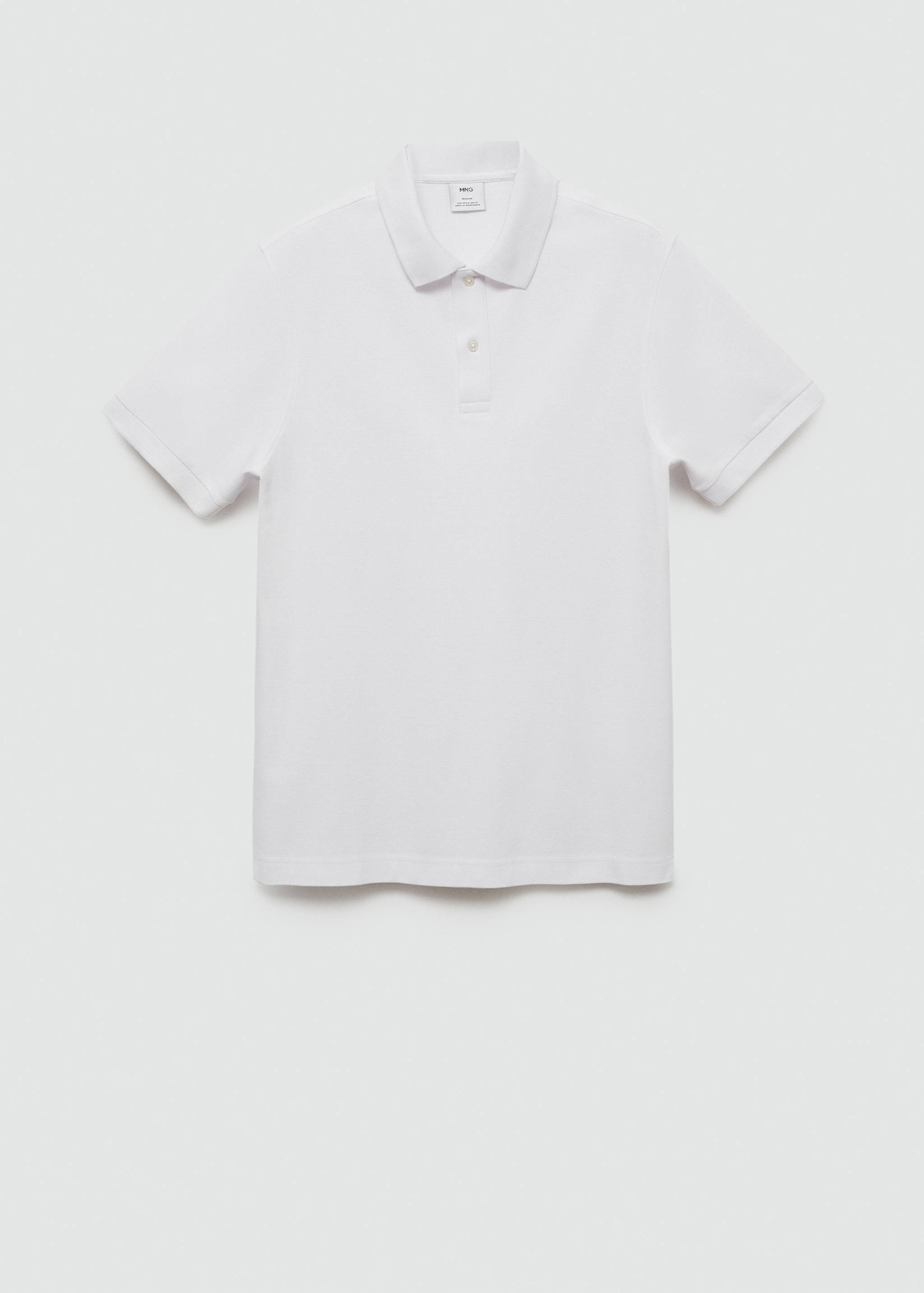 100% cotton pique polo shirt - Article without model