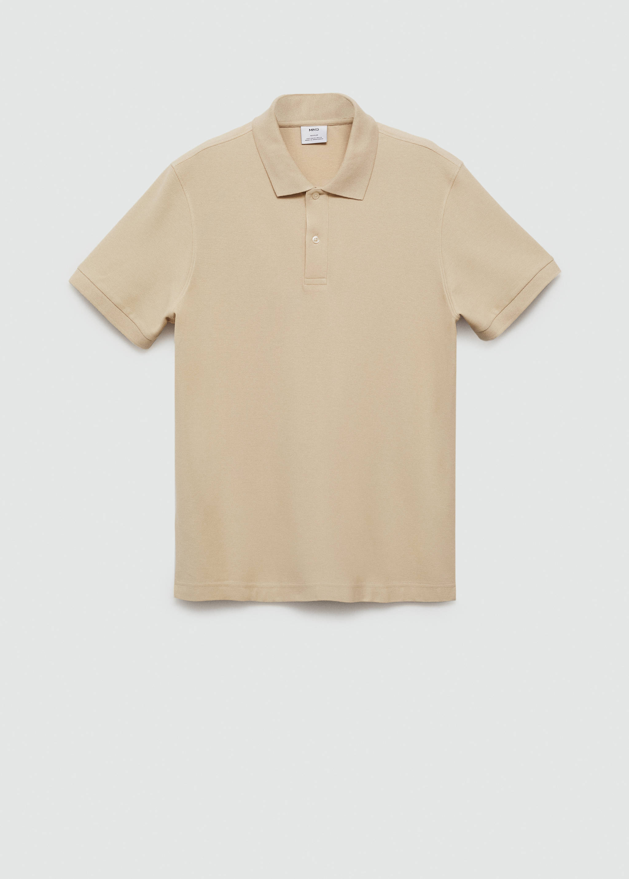 100% cotton pique polo shirt - Article without model