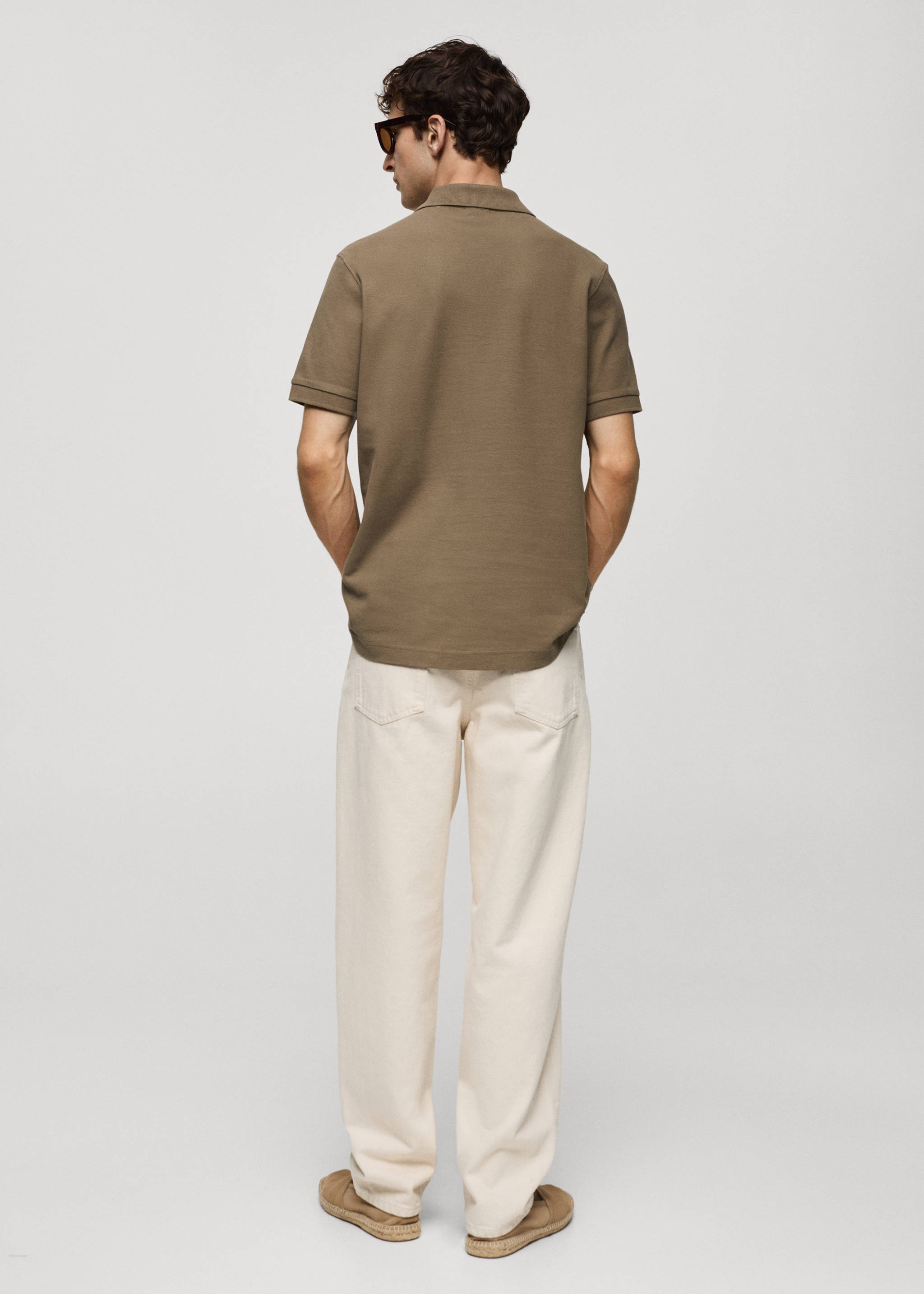 Polo 100 % piqué de coton - Verso de l’article