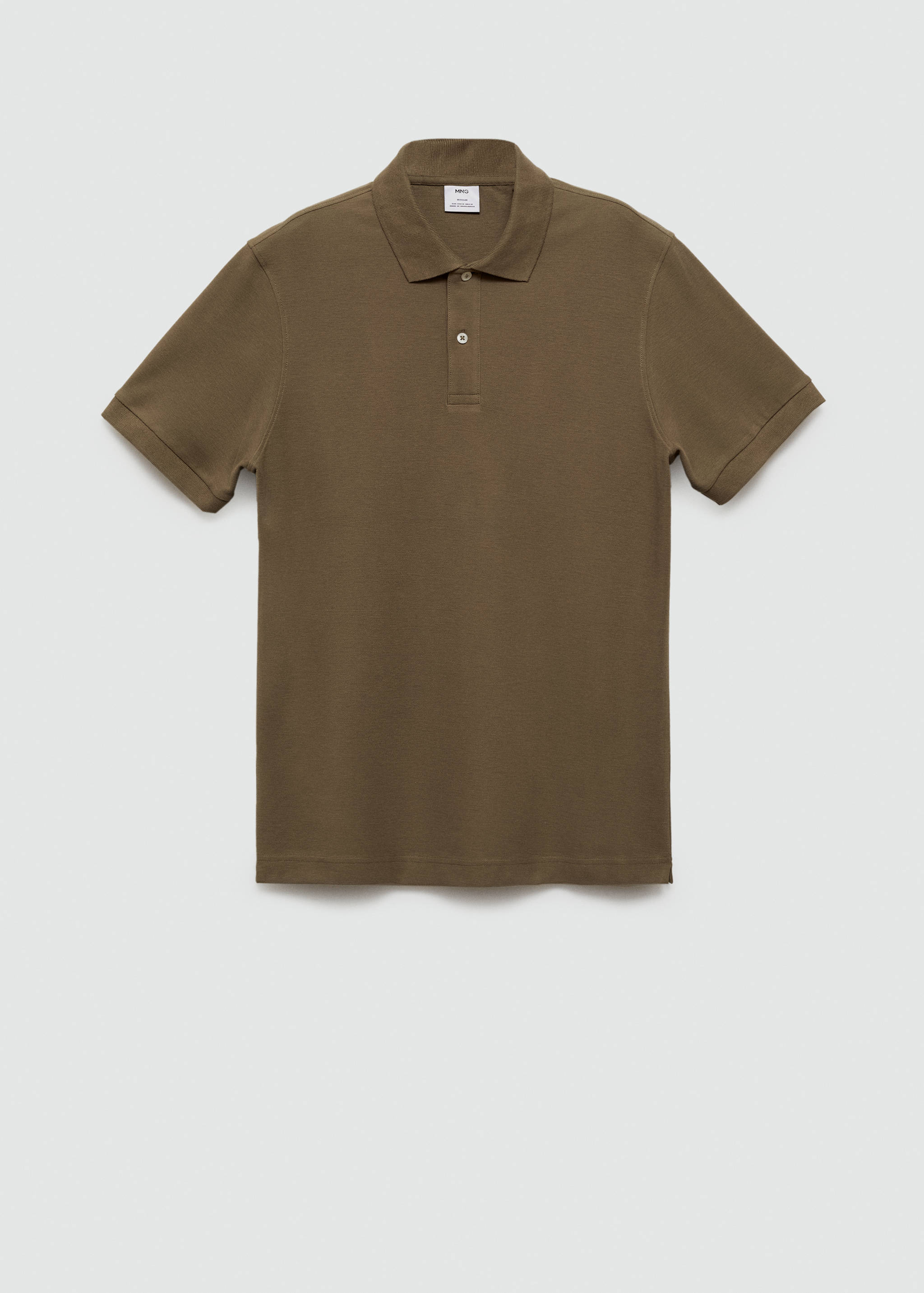 100% cotton pique polo shirt - Article without model