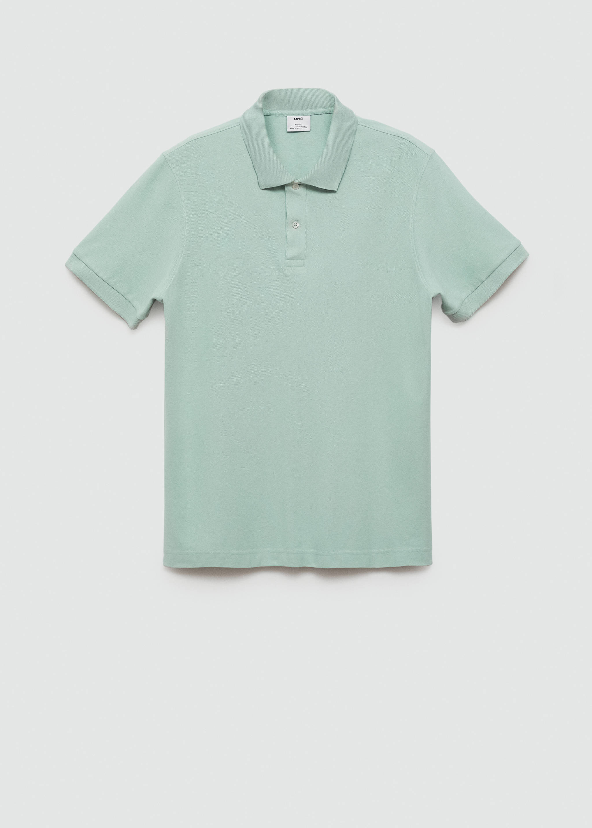 100% cotton pique polo shirt - Article without model