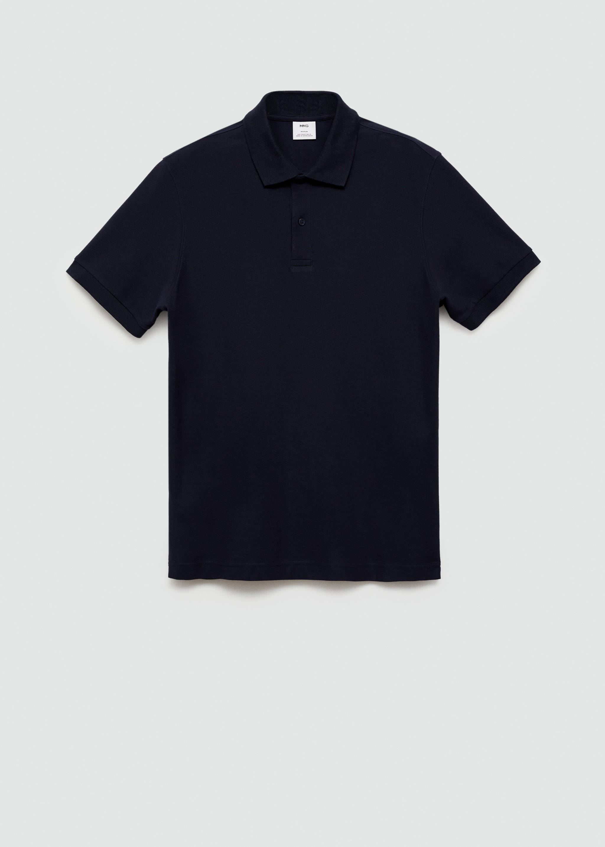 100% cotton pique polo shirt - Article without model