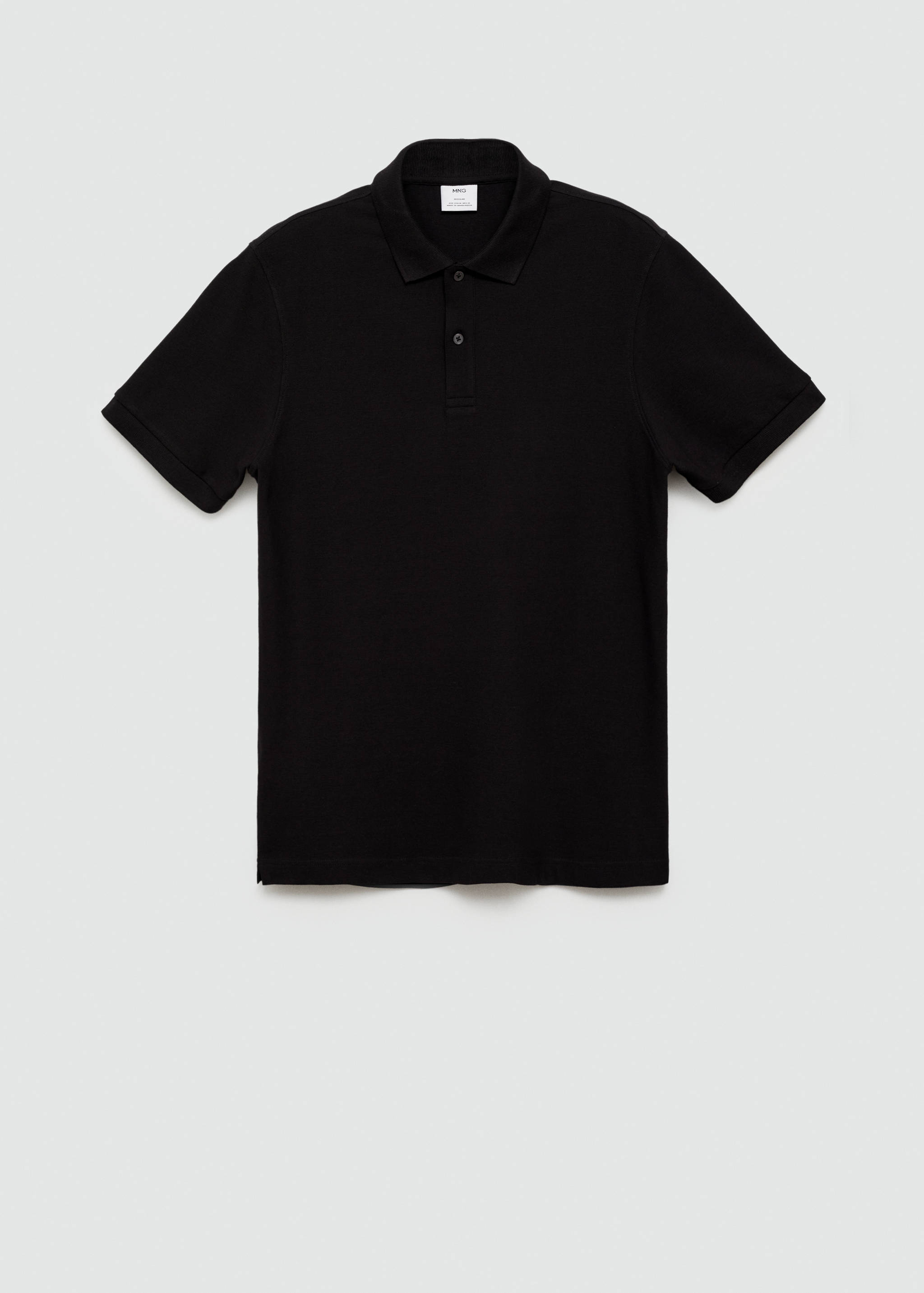 100% cotton pique polo shirt - Article without model