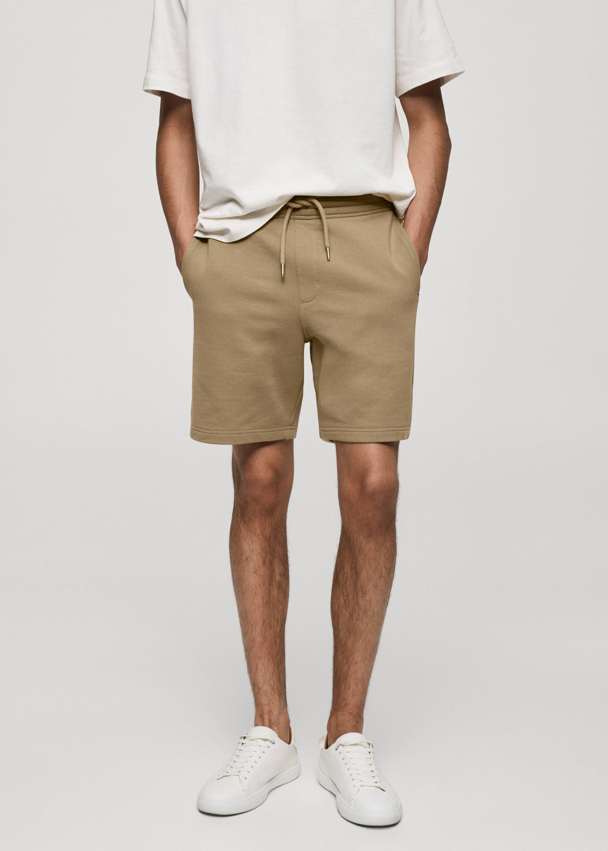 Bermudas jogger algodón - Plano medio