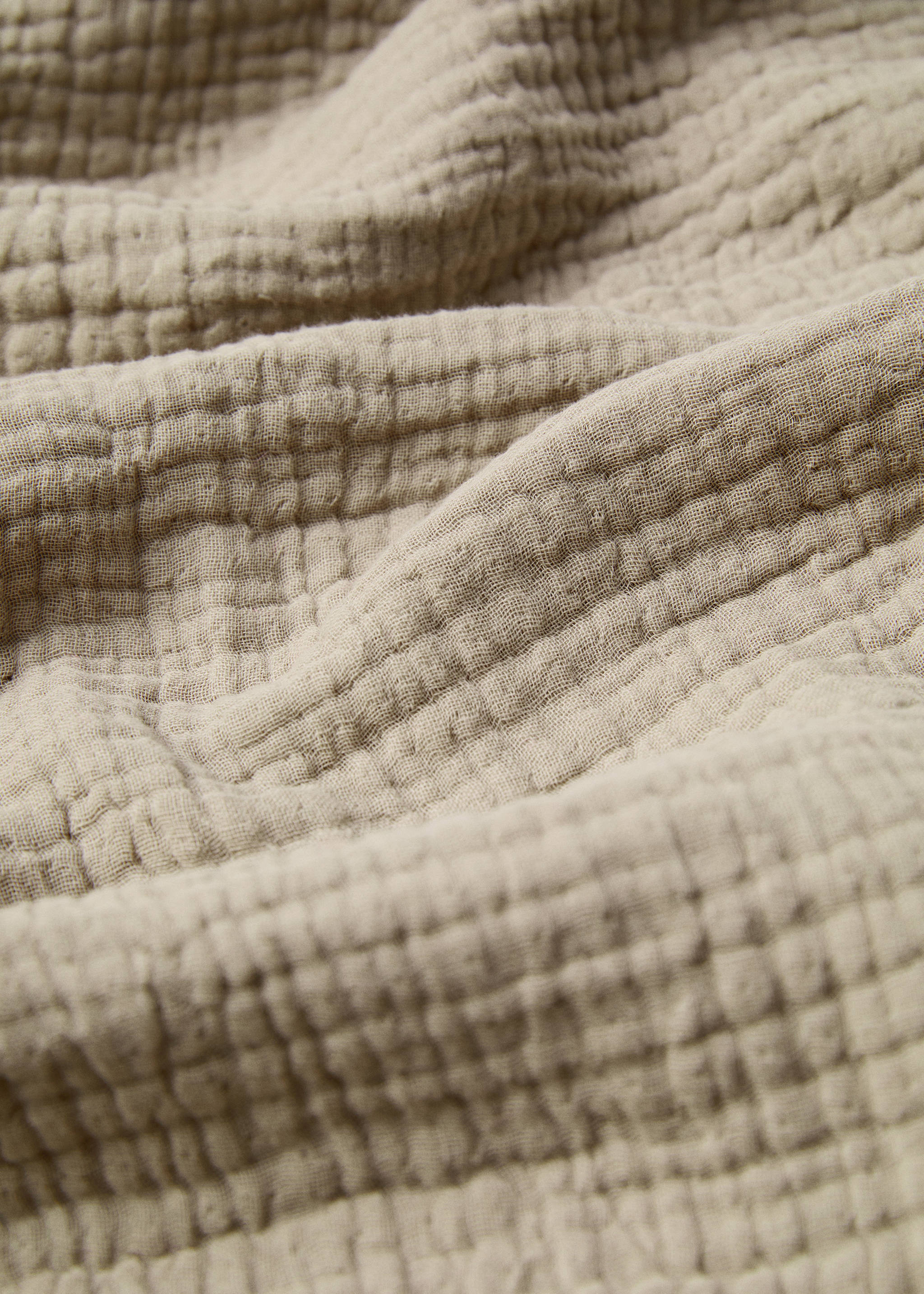 Cotton chiffon textured blanket - Details of the article 1