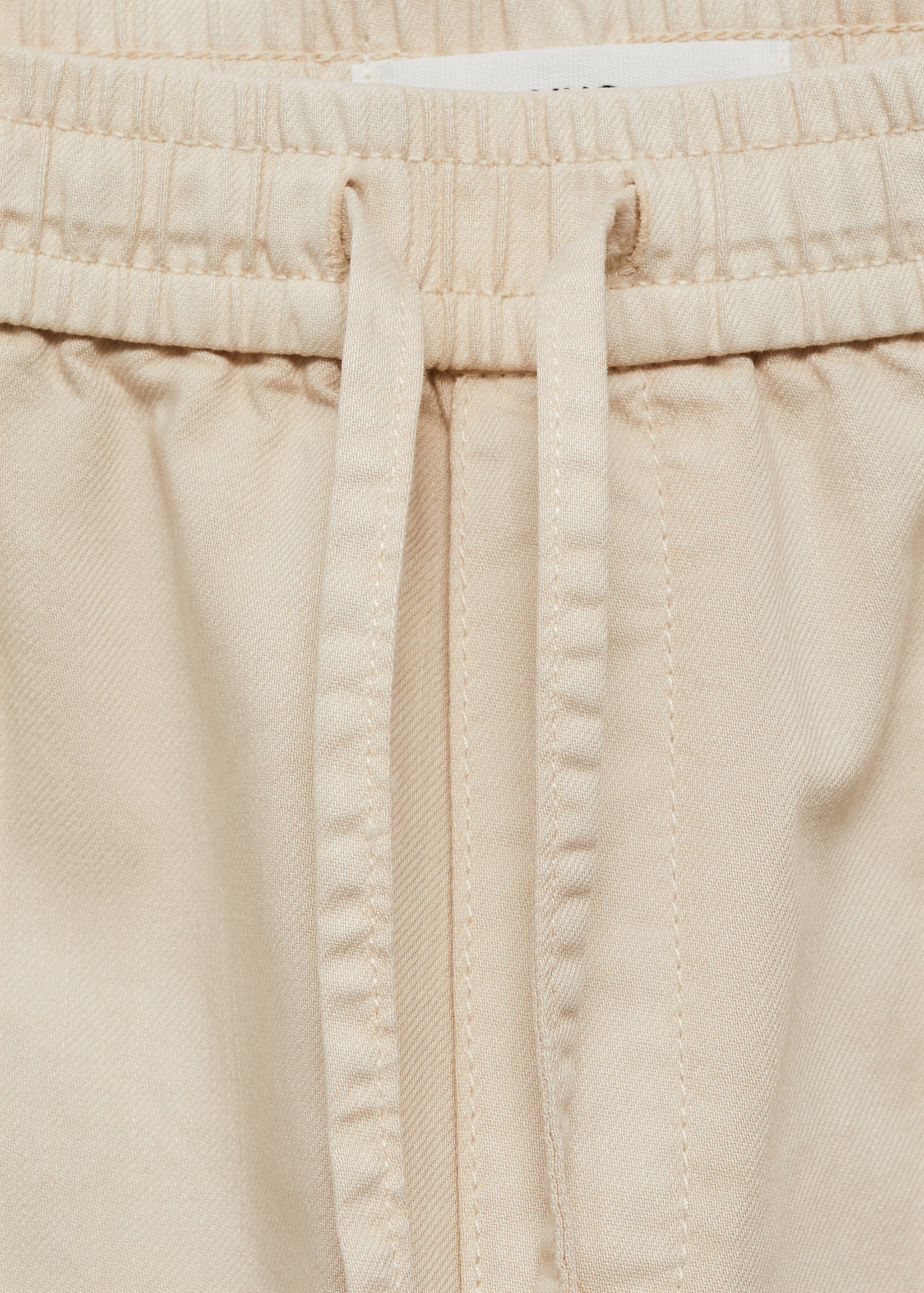 Elastic waist cotton trousers - Details of the article 8