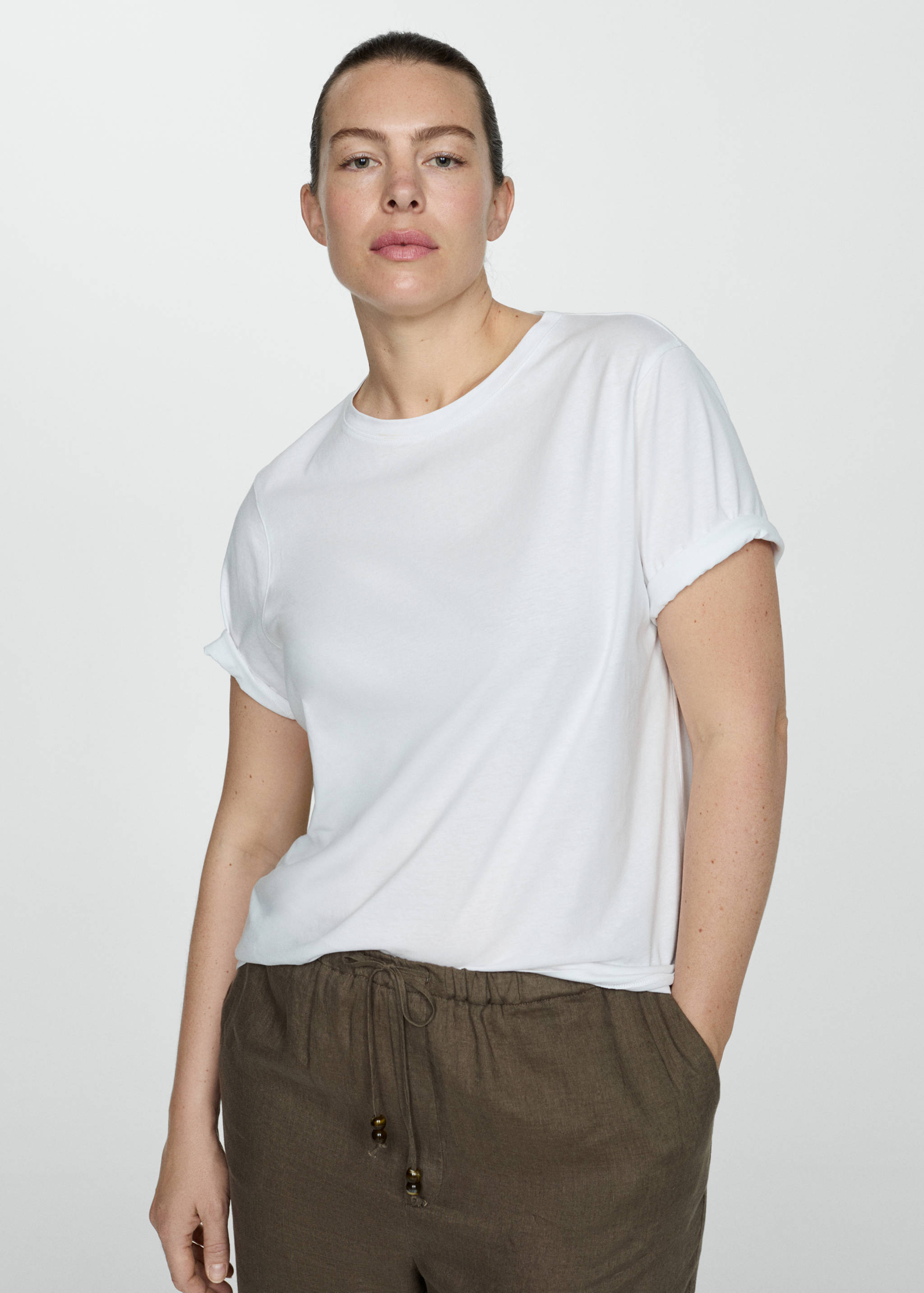 Short-sleeved cotton t-shirt - Details of the article 5