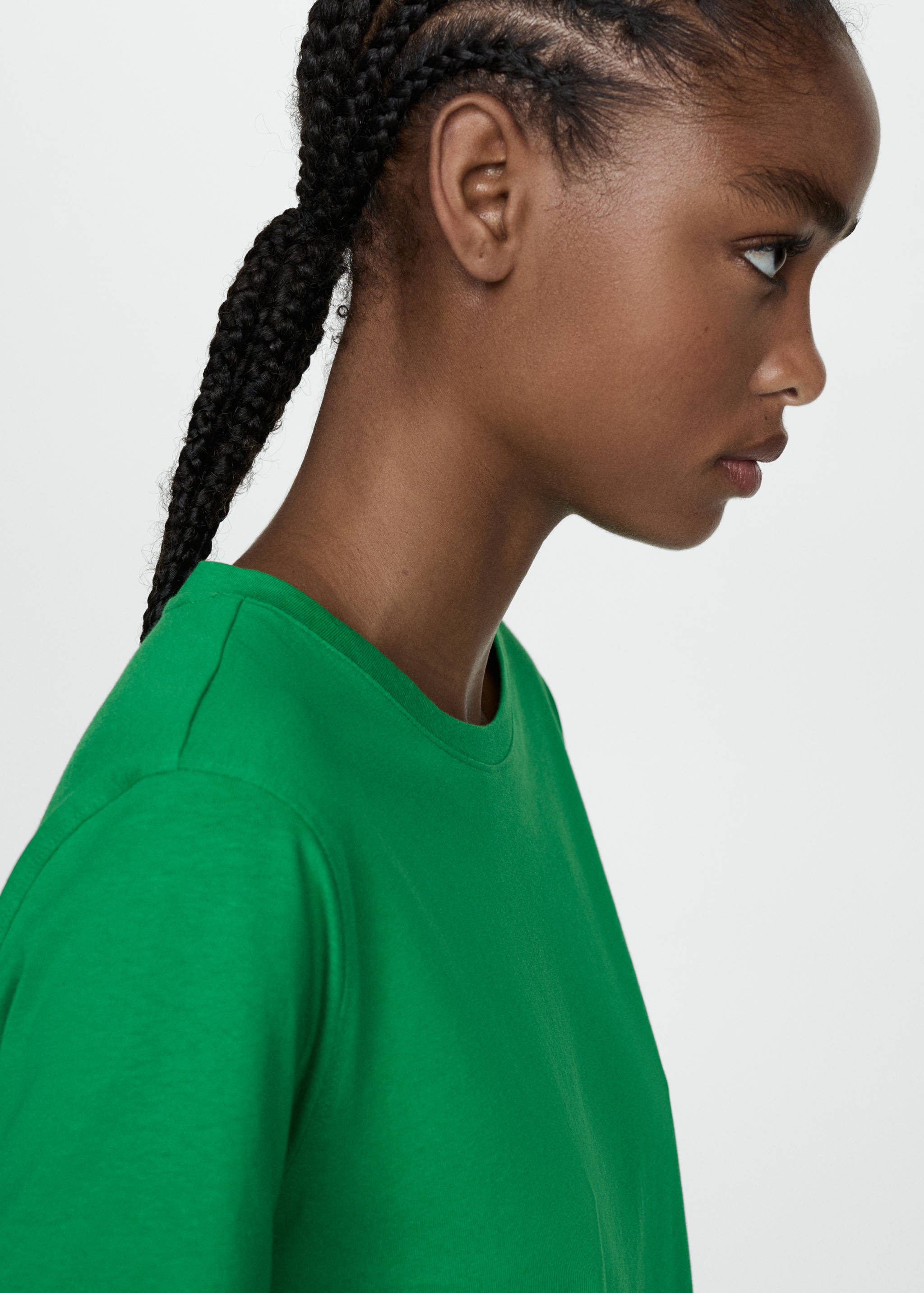 Short-sleeved cotton t-shirt - Details of the article 1