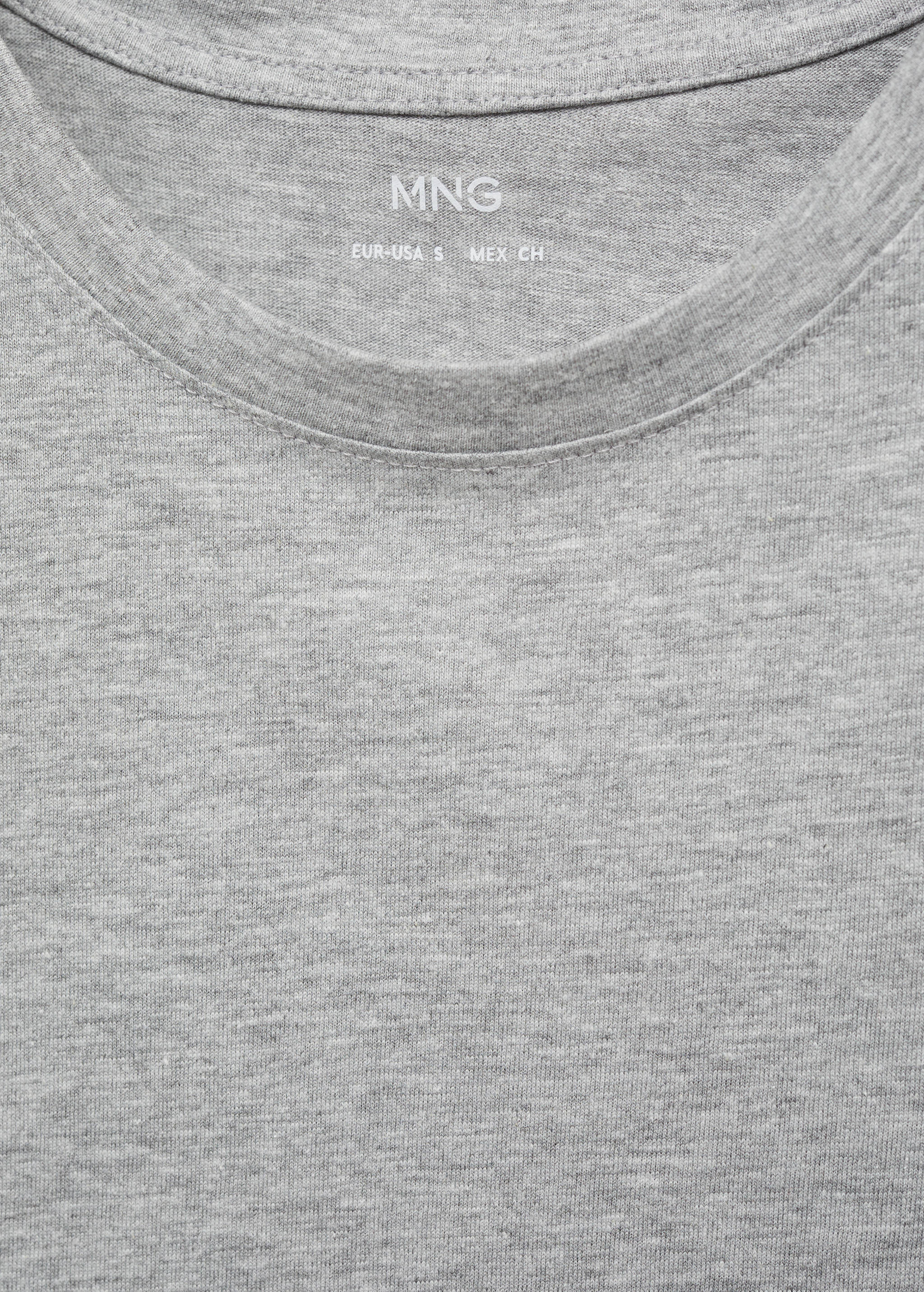 Short-sleeved cotton t-shirt - Details of the article 8