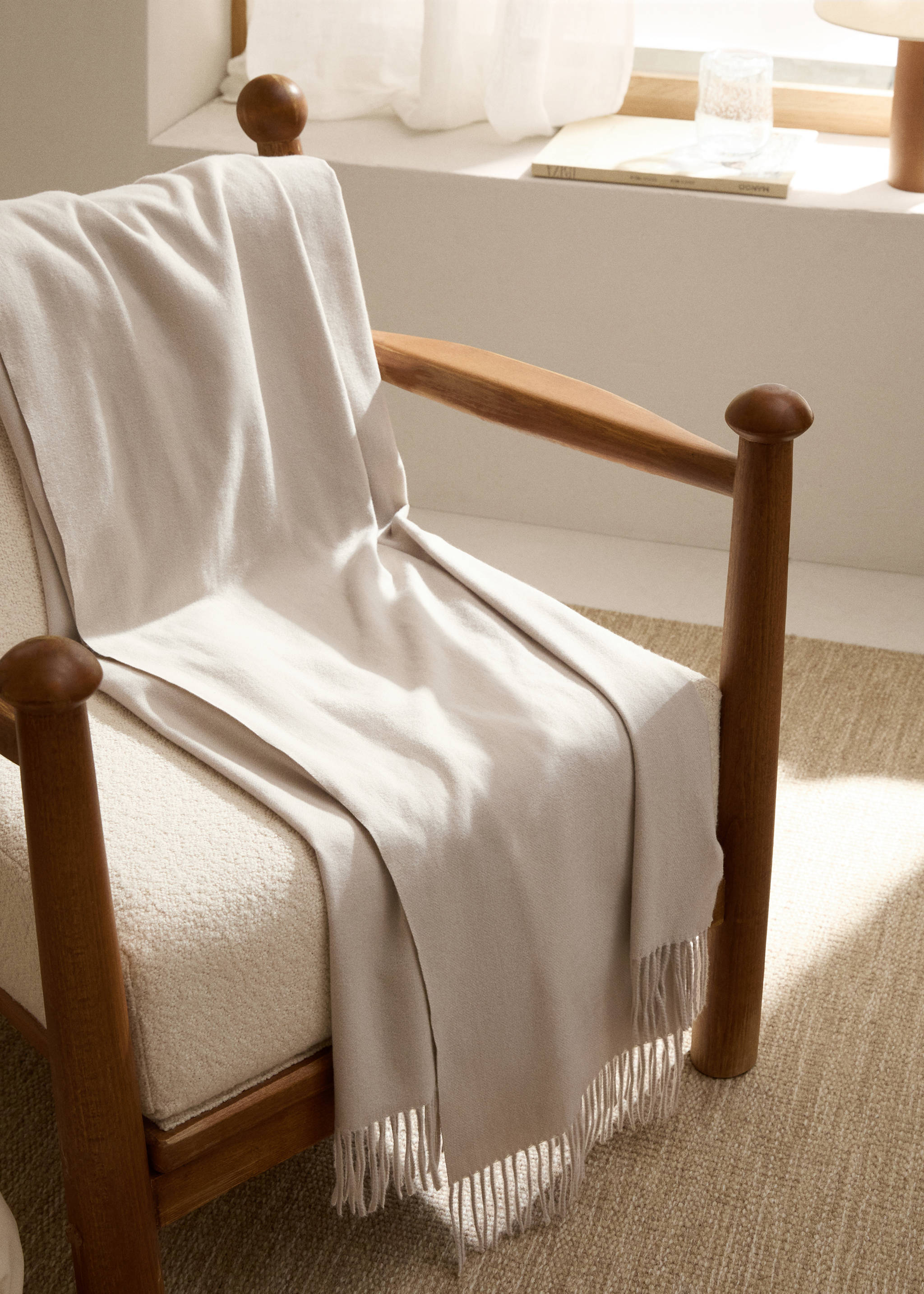 Manta suave flecos - Plano general