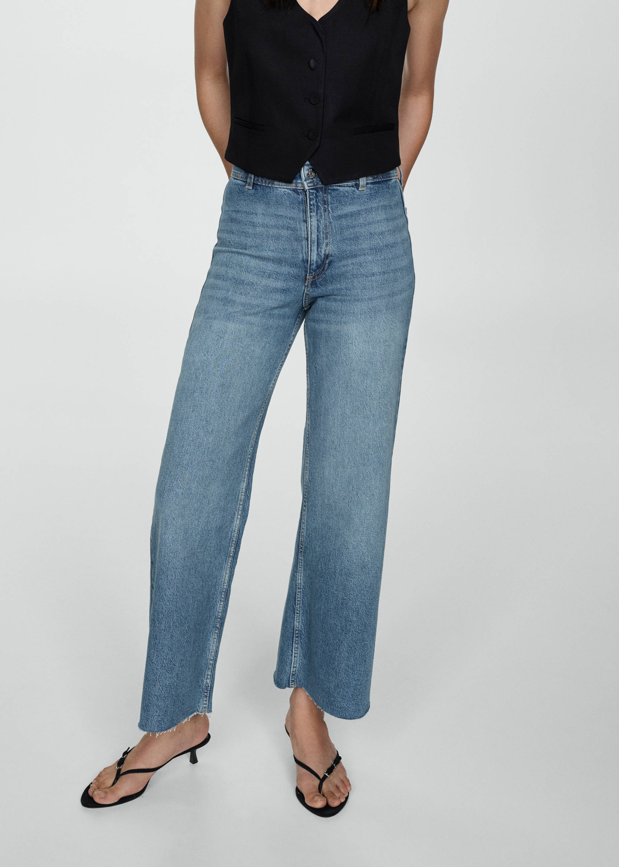 Catherin culotte high-rise jeans - Medium plane