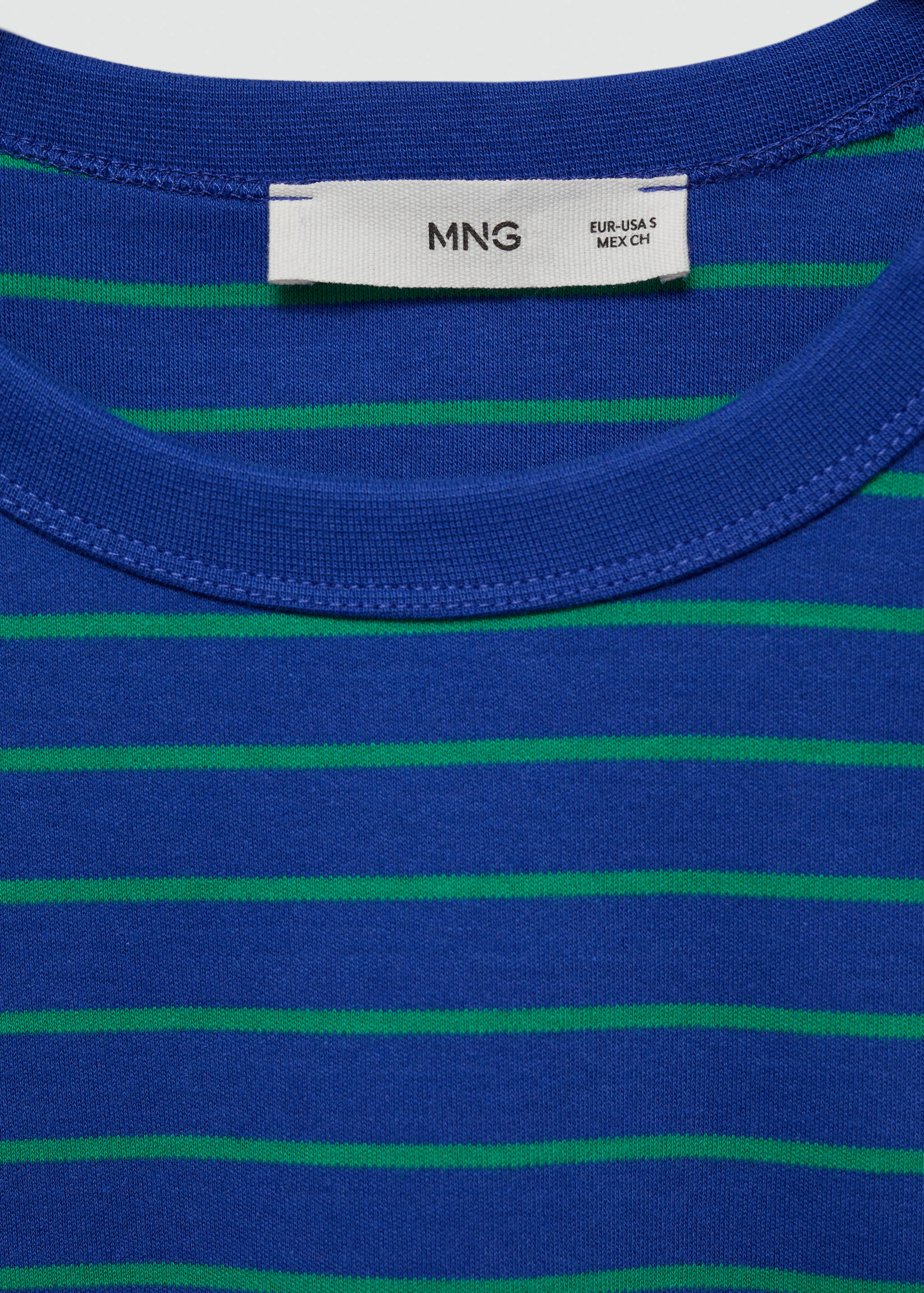 Полосатая хлопковая футболка - Деталь изделия 8