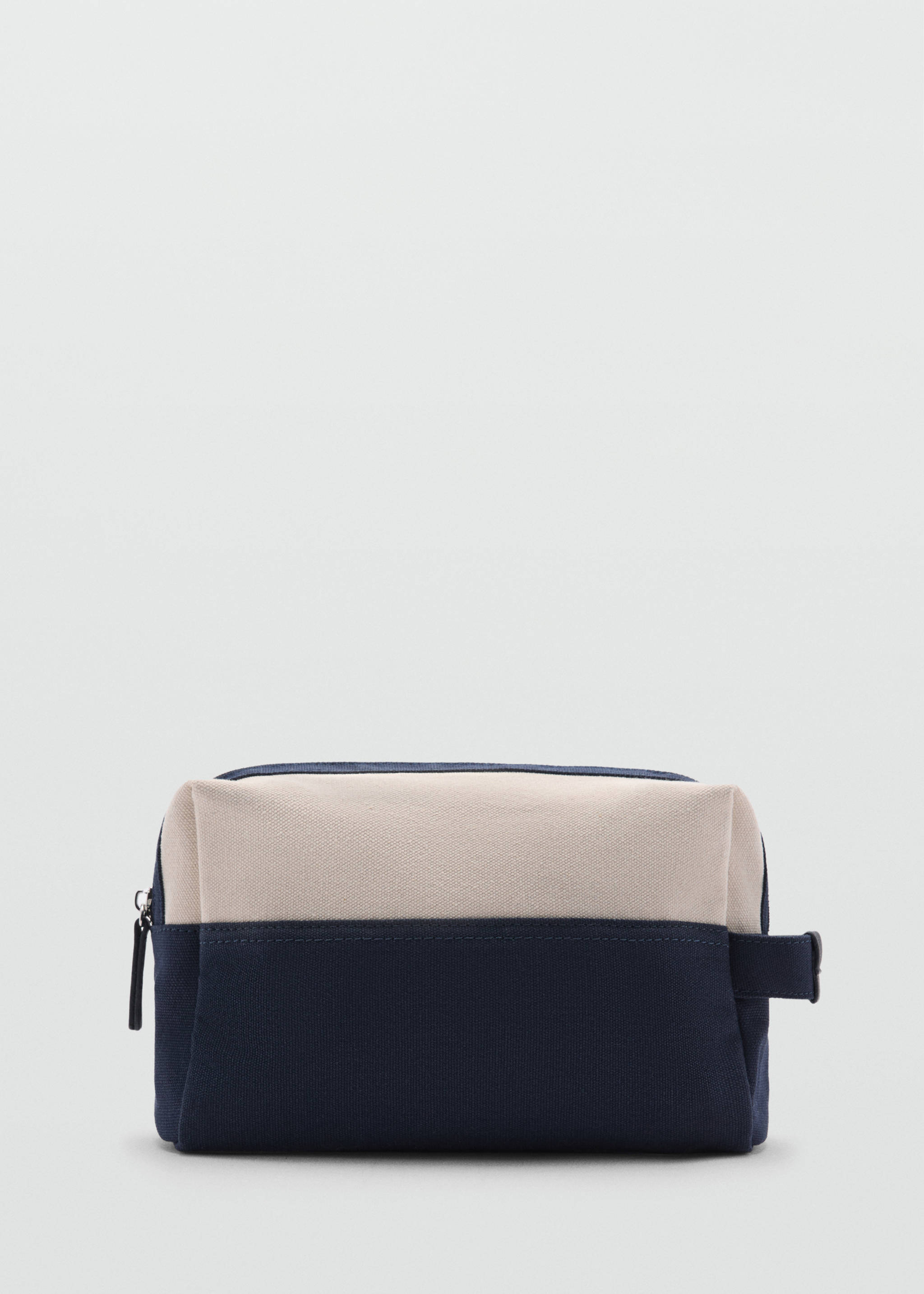 Textured cotton cosmetic bag - Article without model