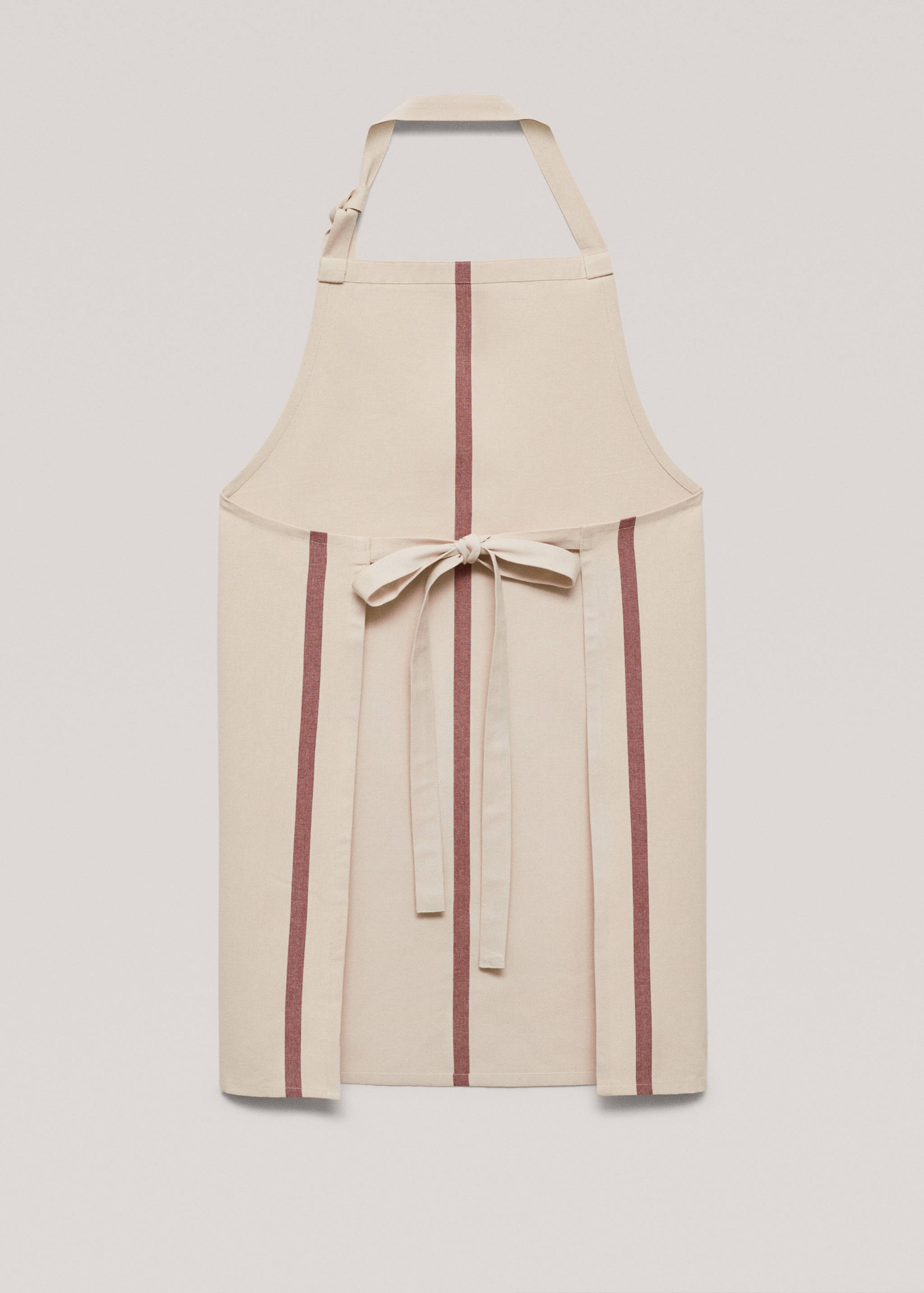 100% striped cotton apron - Details of the article 1