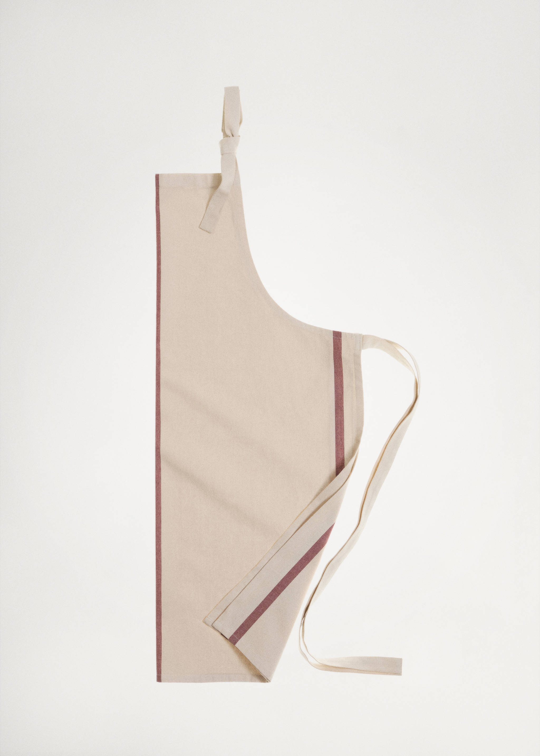 100% striped cotton apron - Details of the article 5