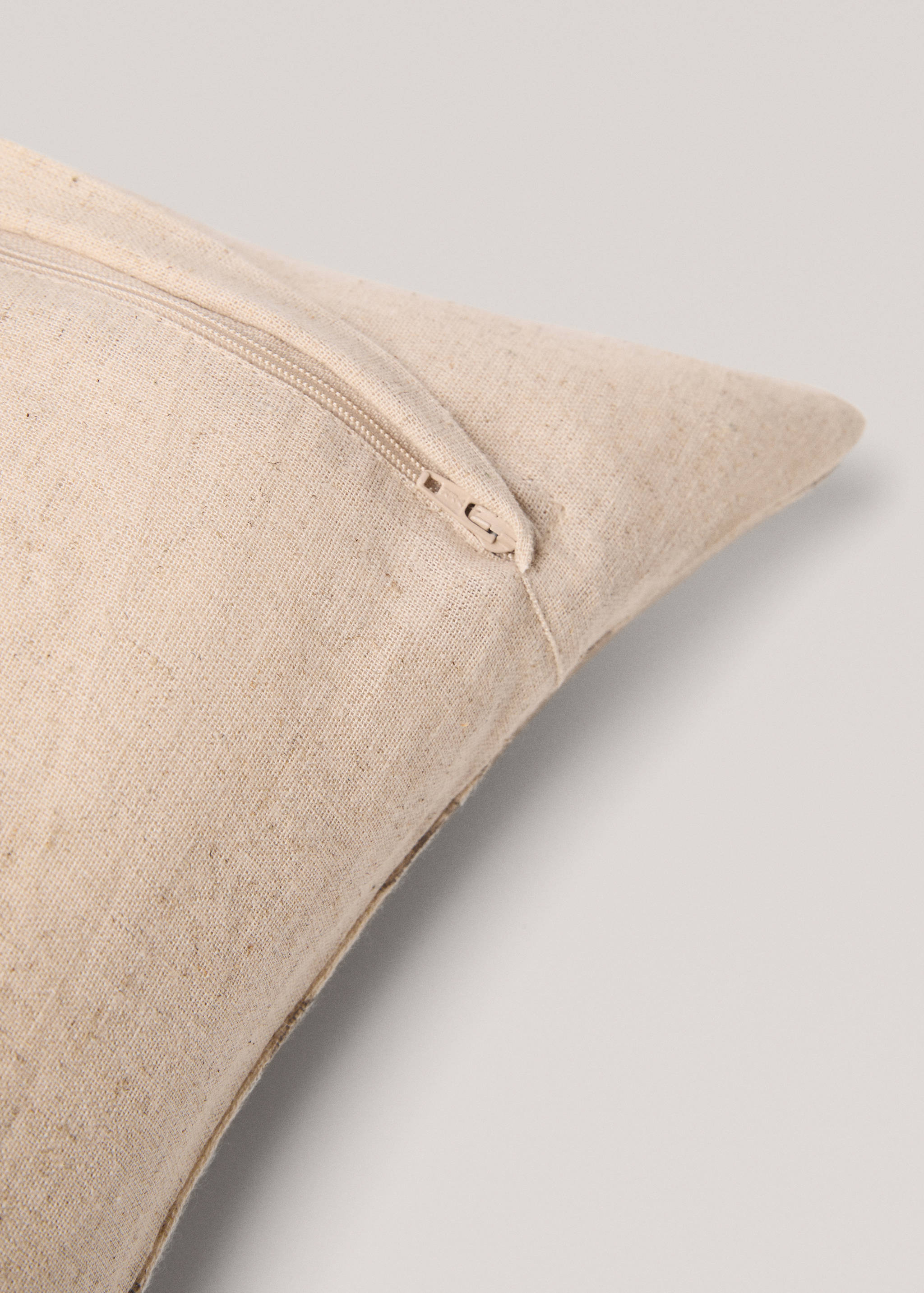 Cotton linen floral cushion cover 30x50cm - Details of the article 4