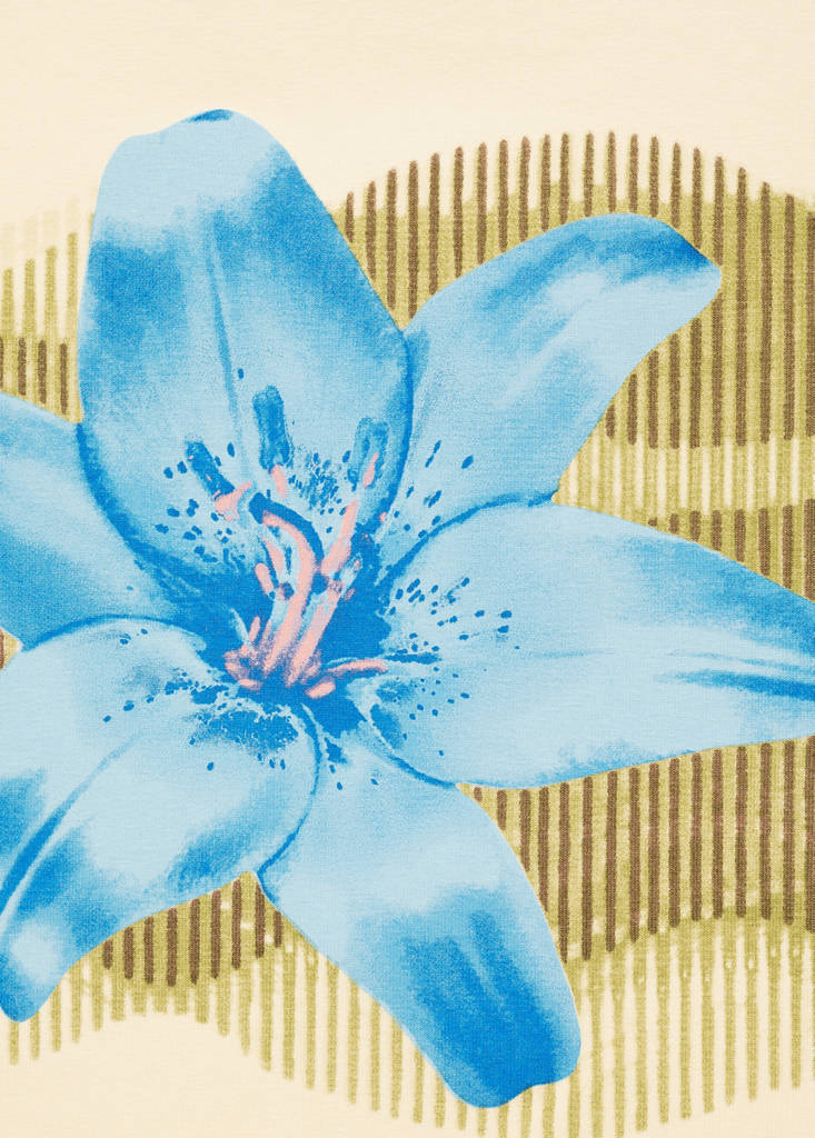 Floral print T-shirt — Vanilla