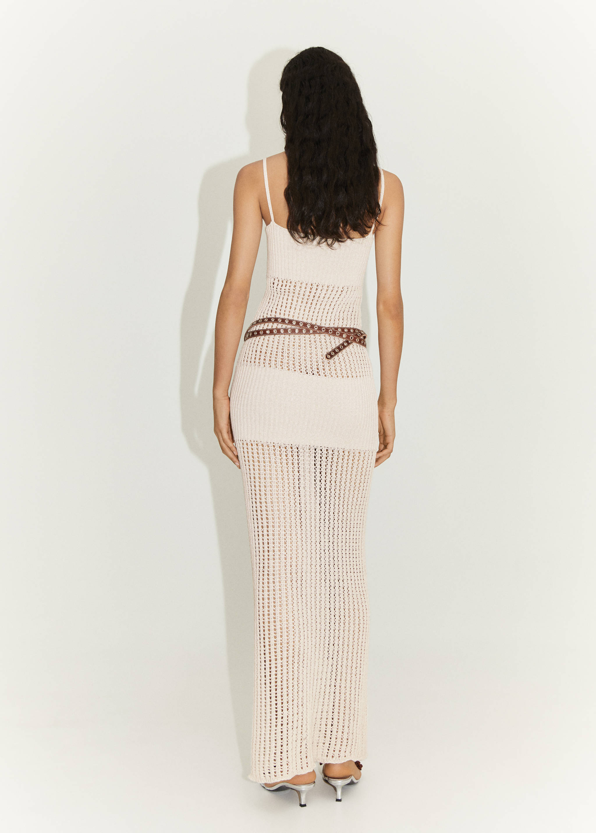 Floral knitted maxi-dress - Reverse of the article