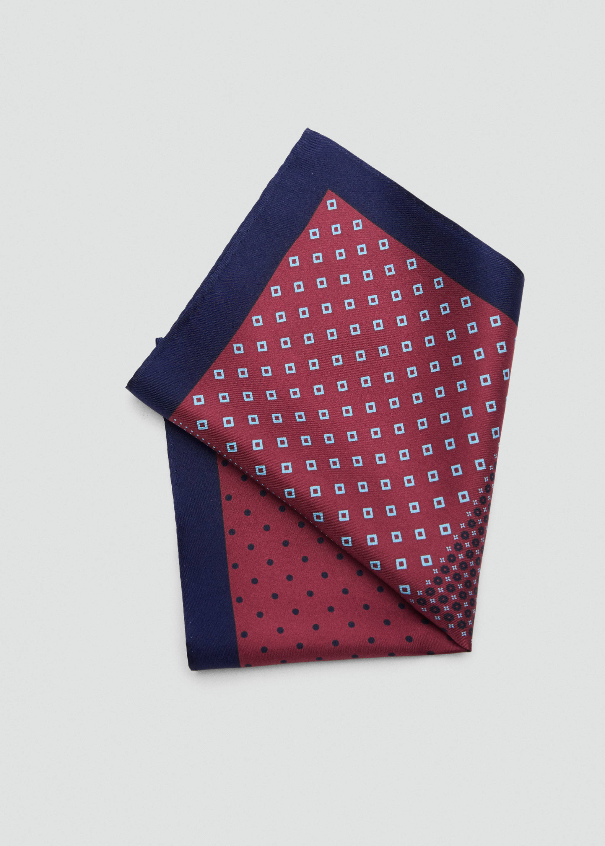 Шёлковый карманный платок с принтом - Деталь изделия 1