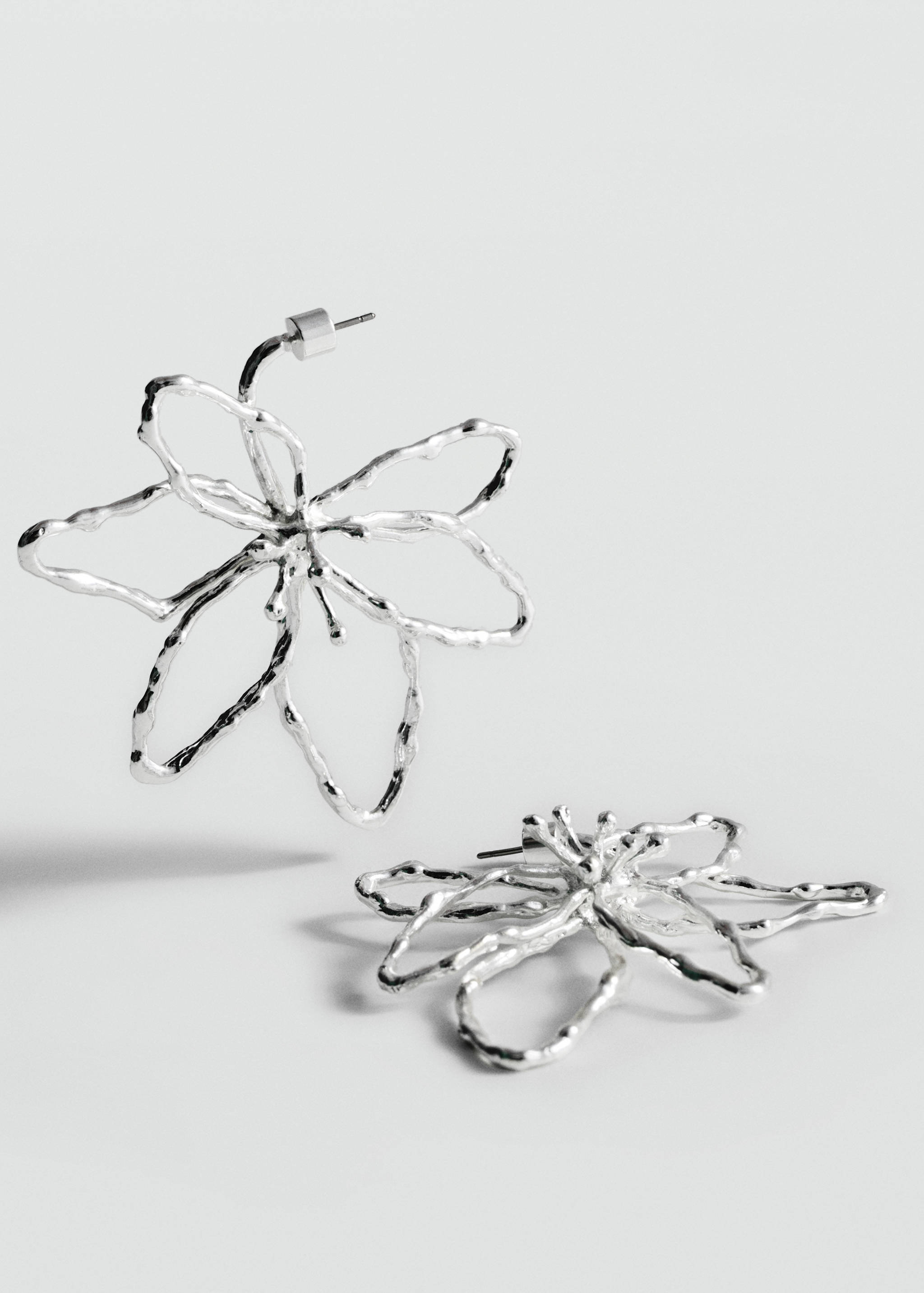 Maxi flower earrings - Medium plane