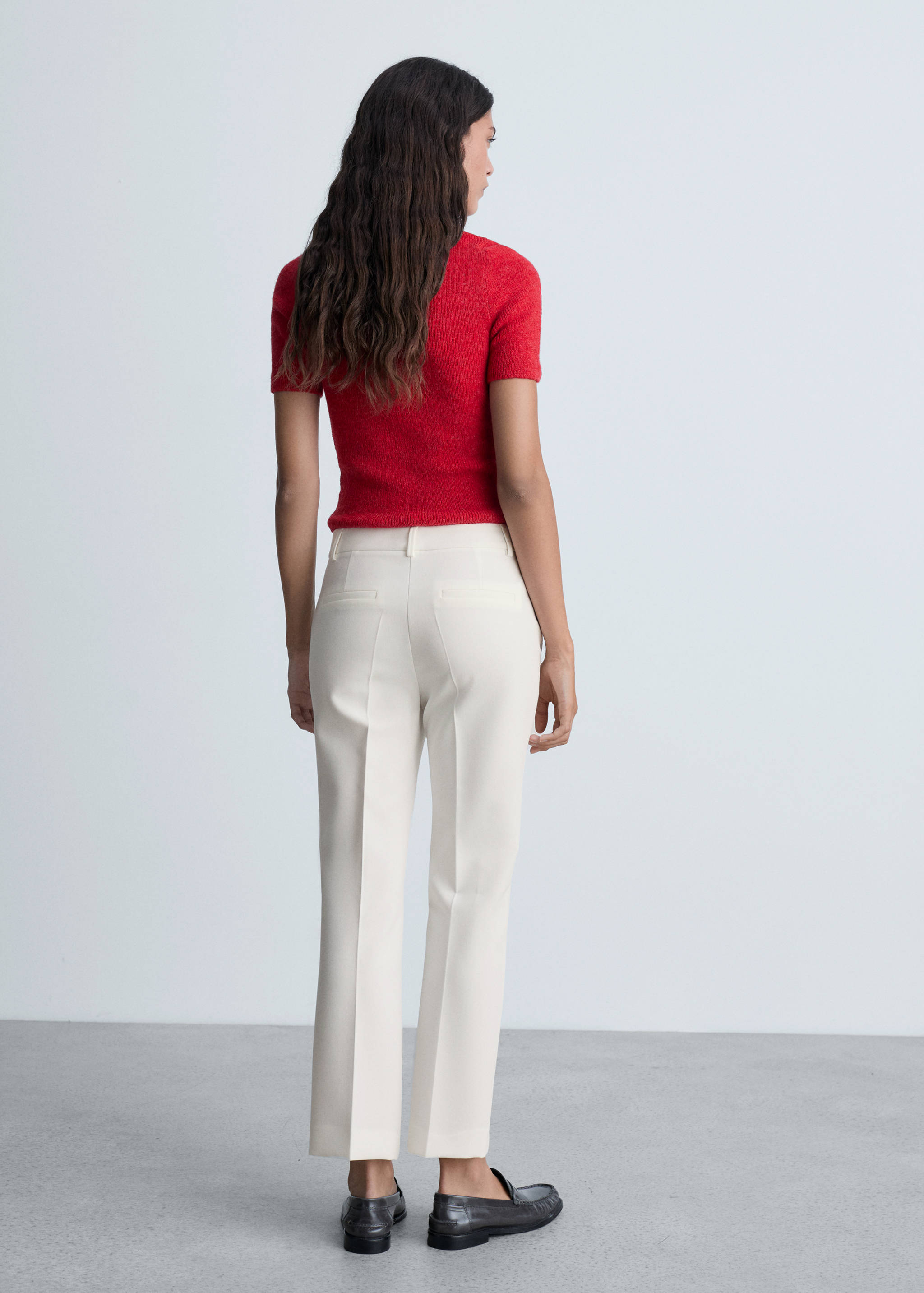 Pantalón recto pinzas - Reverso del artículo