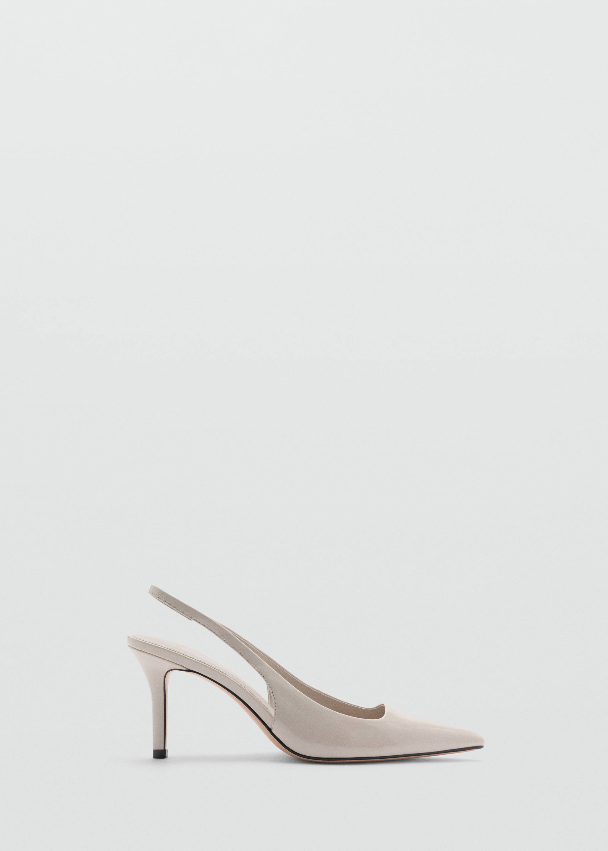 Patent-effect stiletto-heel shoes - Article without model