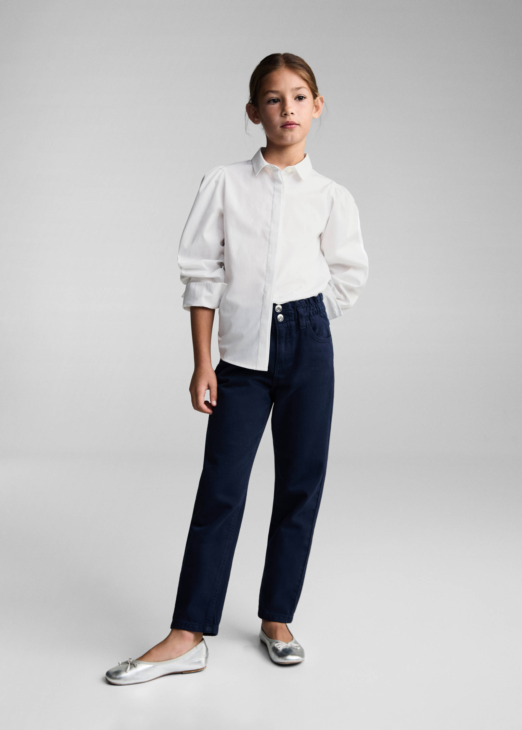 Chemise bouton col - Plan général