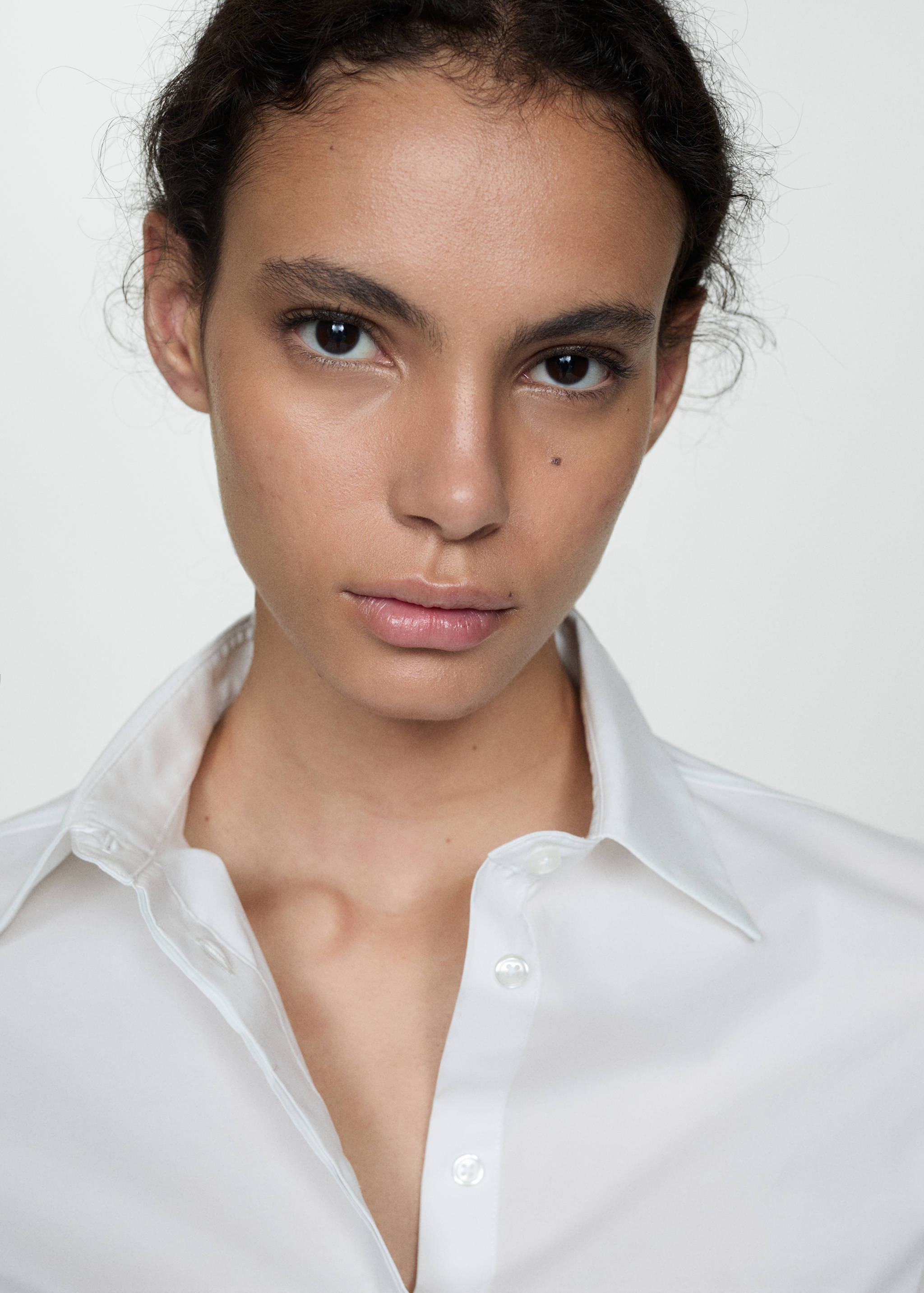 Fitted cotton shirt - Details of the article 1